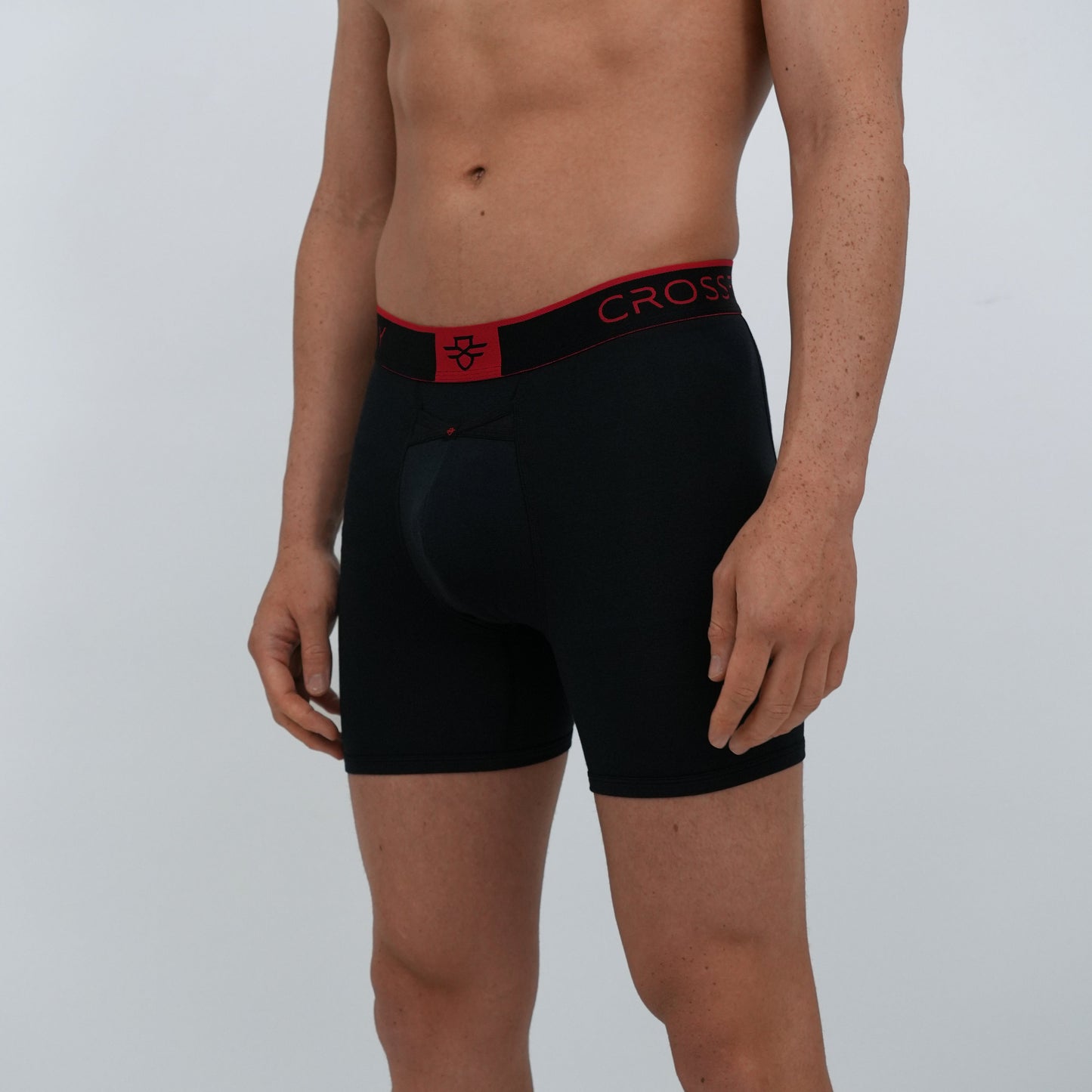 Aero Pro 9" Boxers - Black / Red Crossfly