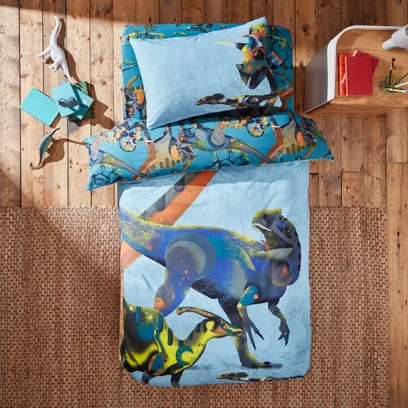 Age of Dinosaurs Duvet Cover and Pillowcase Set Dunelm