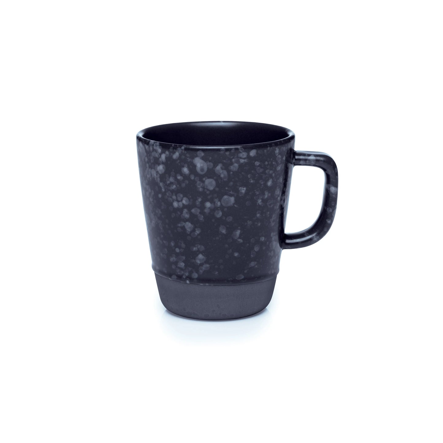 Aida Raw Mug With Handle 30 Cl Black With Dots Aida