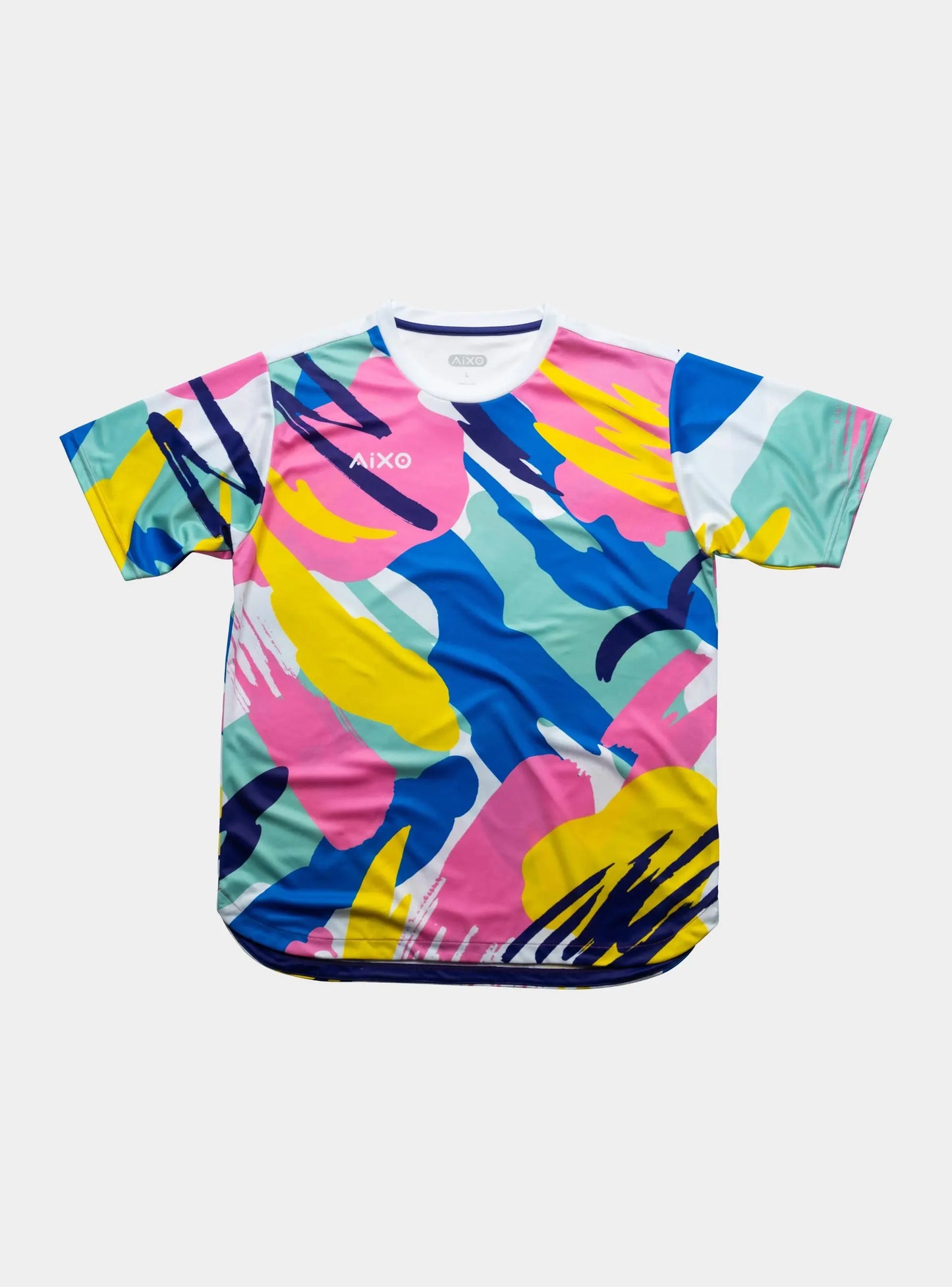 Aixo Abstract T-Shirt Mens (Multicolour) Central Sports UK