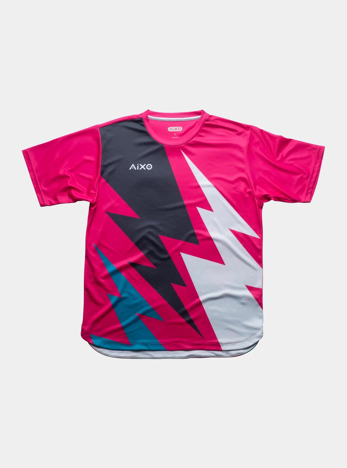 Aixo Bolt T-Shirt Mens (Pink) Central Sports UK