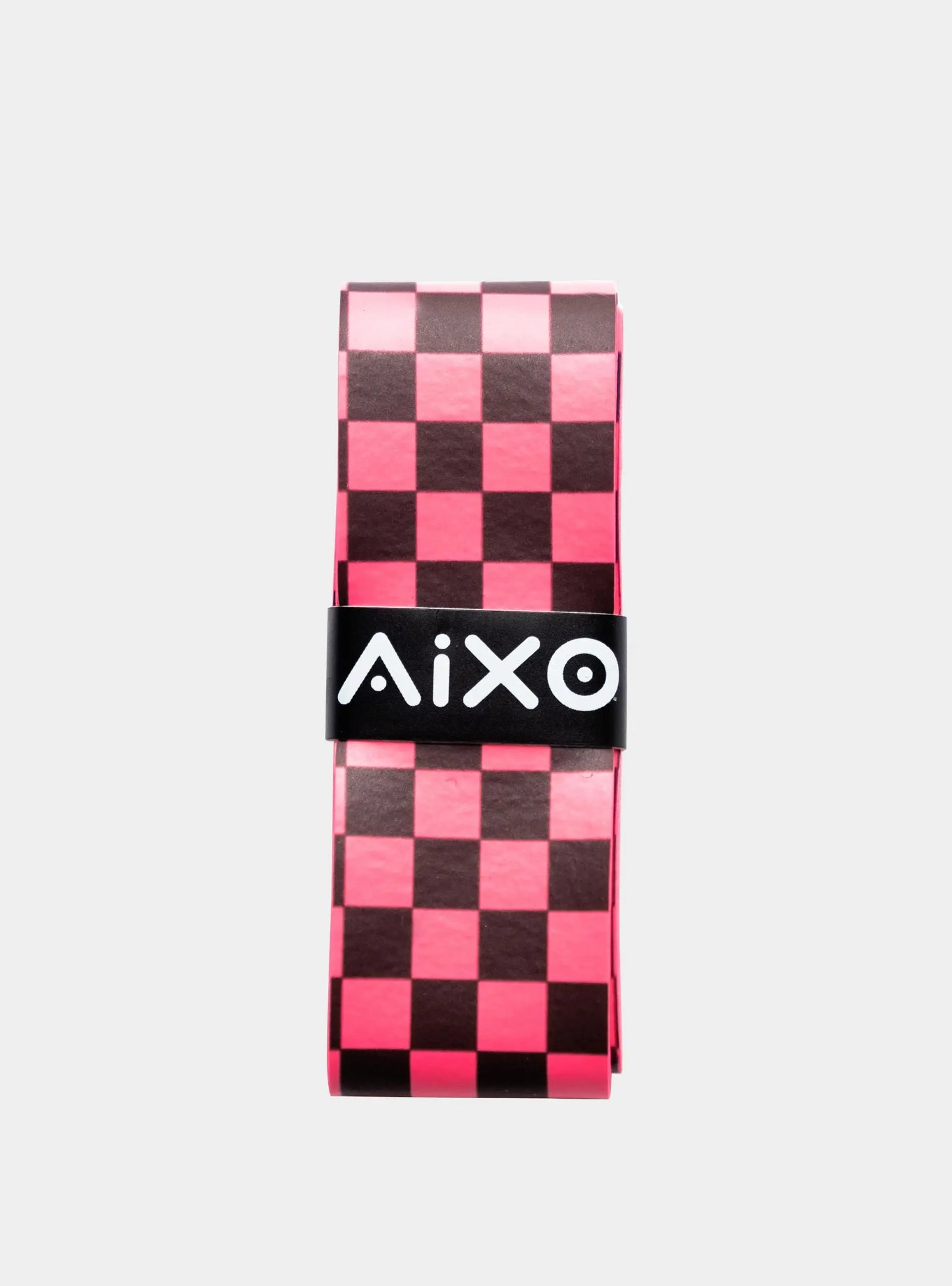 Aixo Checker Dry Overgrip Black & Pink Central Sports UK