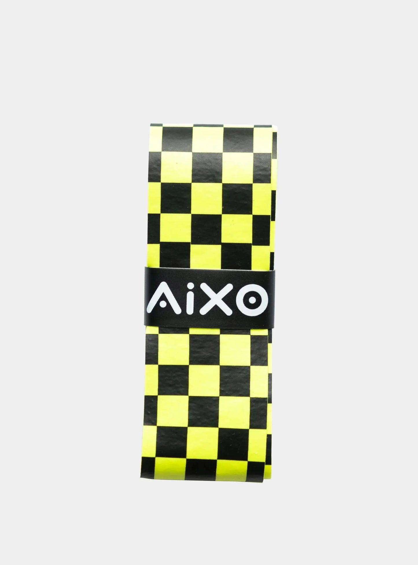 Aixo Checker Dry Overgrip Black & Yellow Central Sports UK