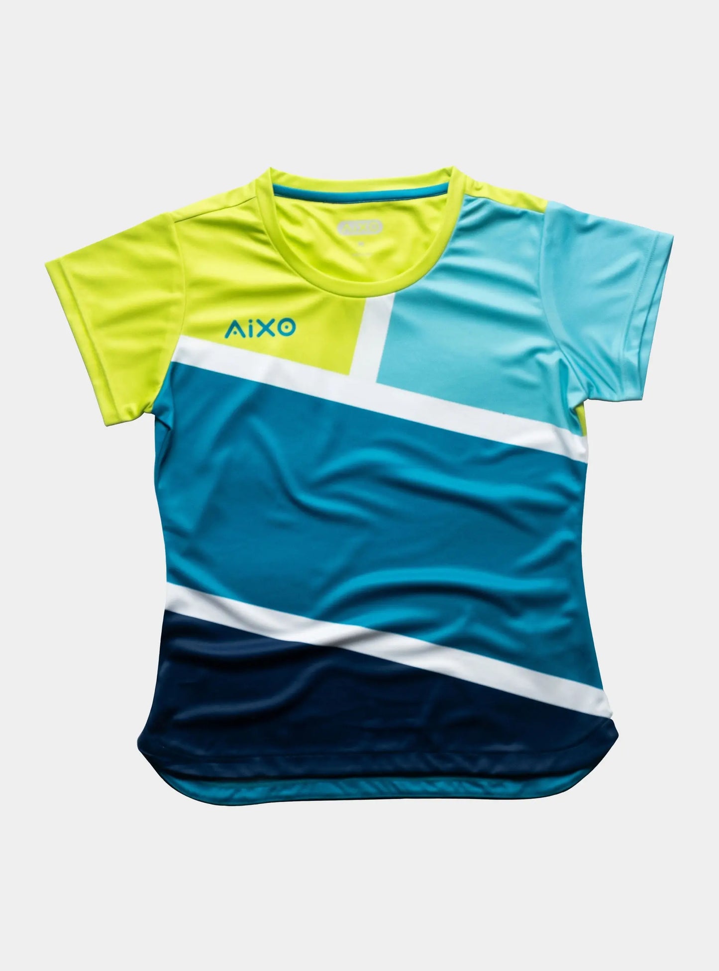 Aixo Court Womens T Shirt Teal Central Sports UK