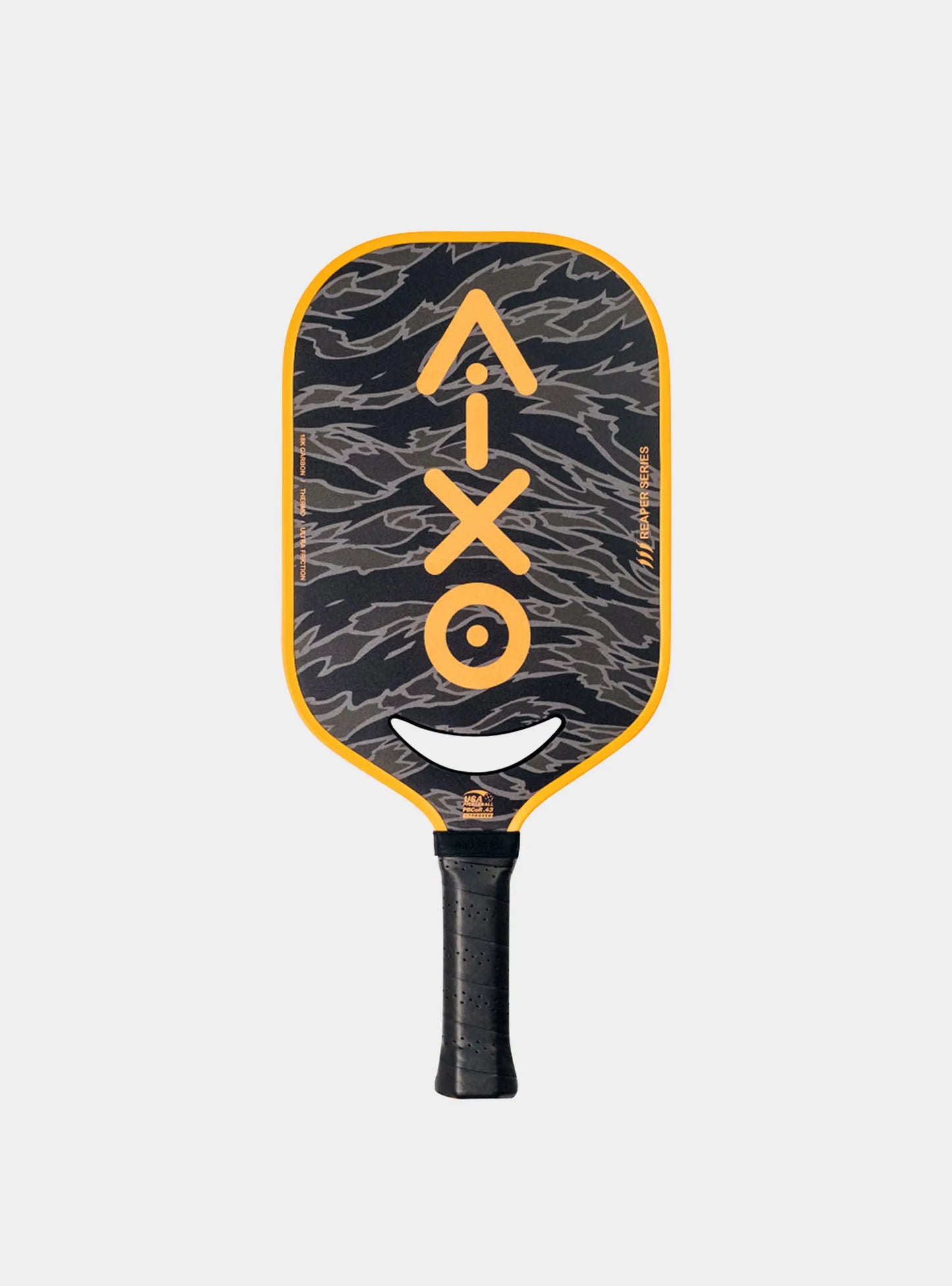 Aixo P14C Reaper Series Tiger King 18K Raw Carbon Pickleball Padel Central Sports UK