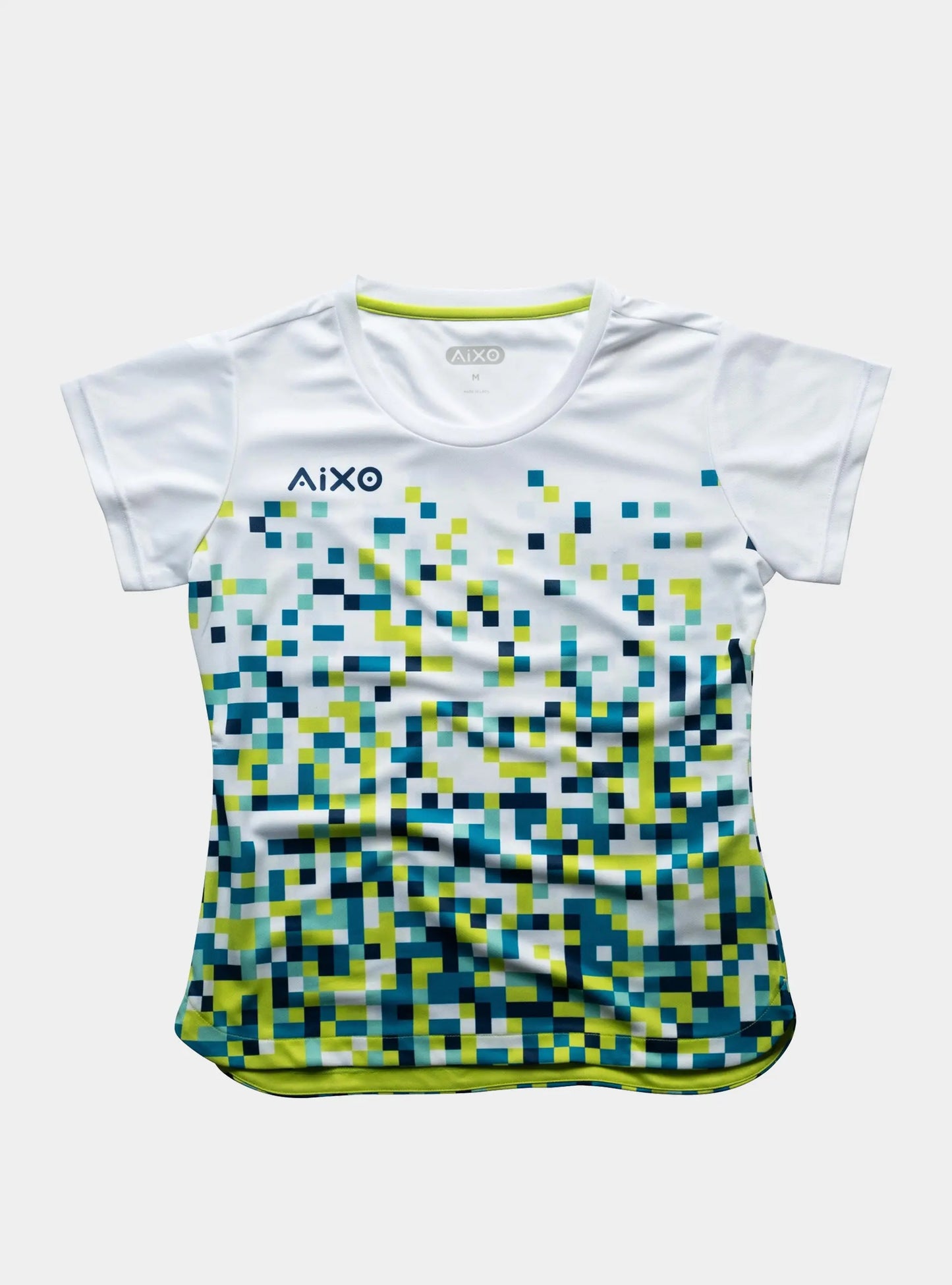 Aixo Pixel T Shirt Women (White) Central Sports UK