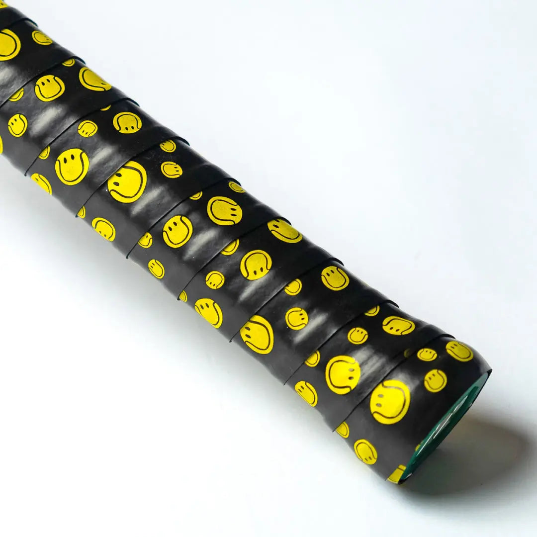 Aixo Smiley Ball Dry Overgrip Black Central Sports UK