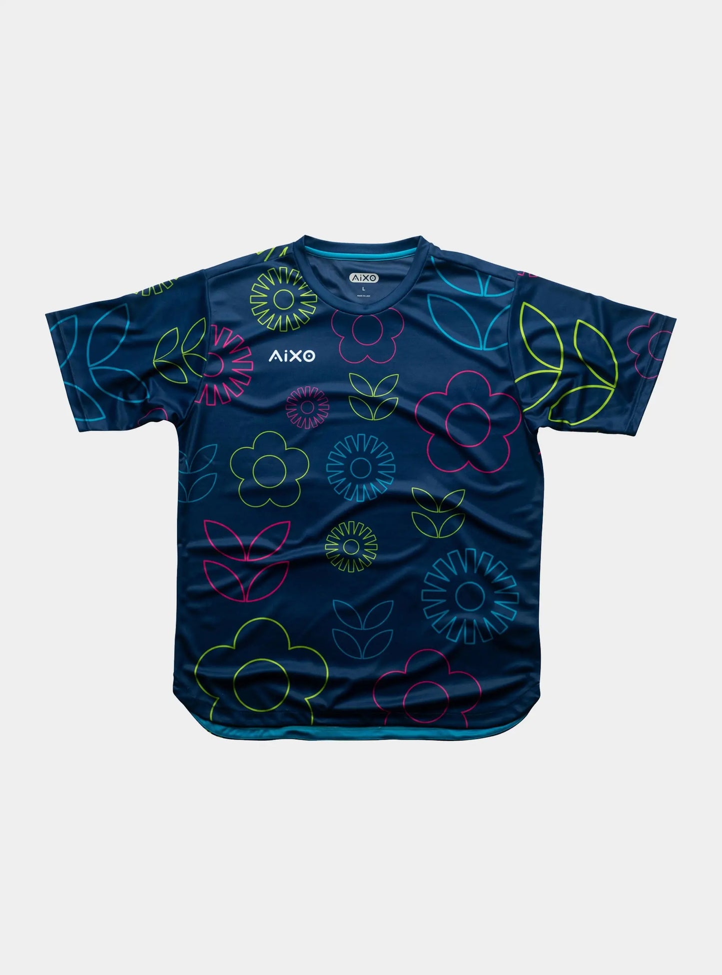 Aixo Spring Mens T Shirt Navy Central Sports UK