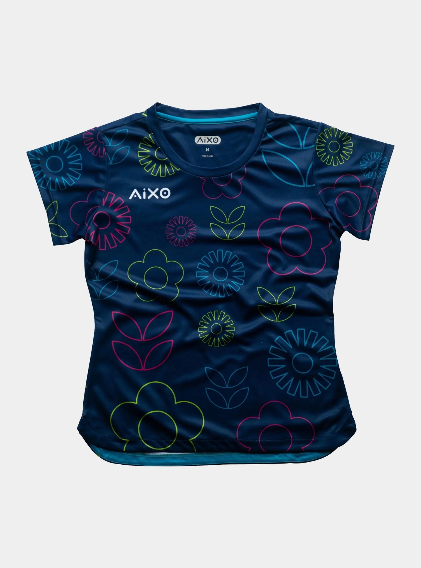 Aixo Spring T Shirt Women Navy Central Sports UK