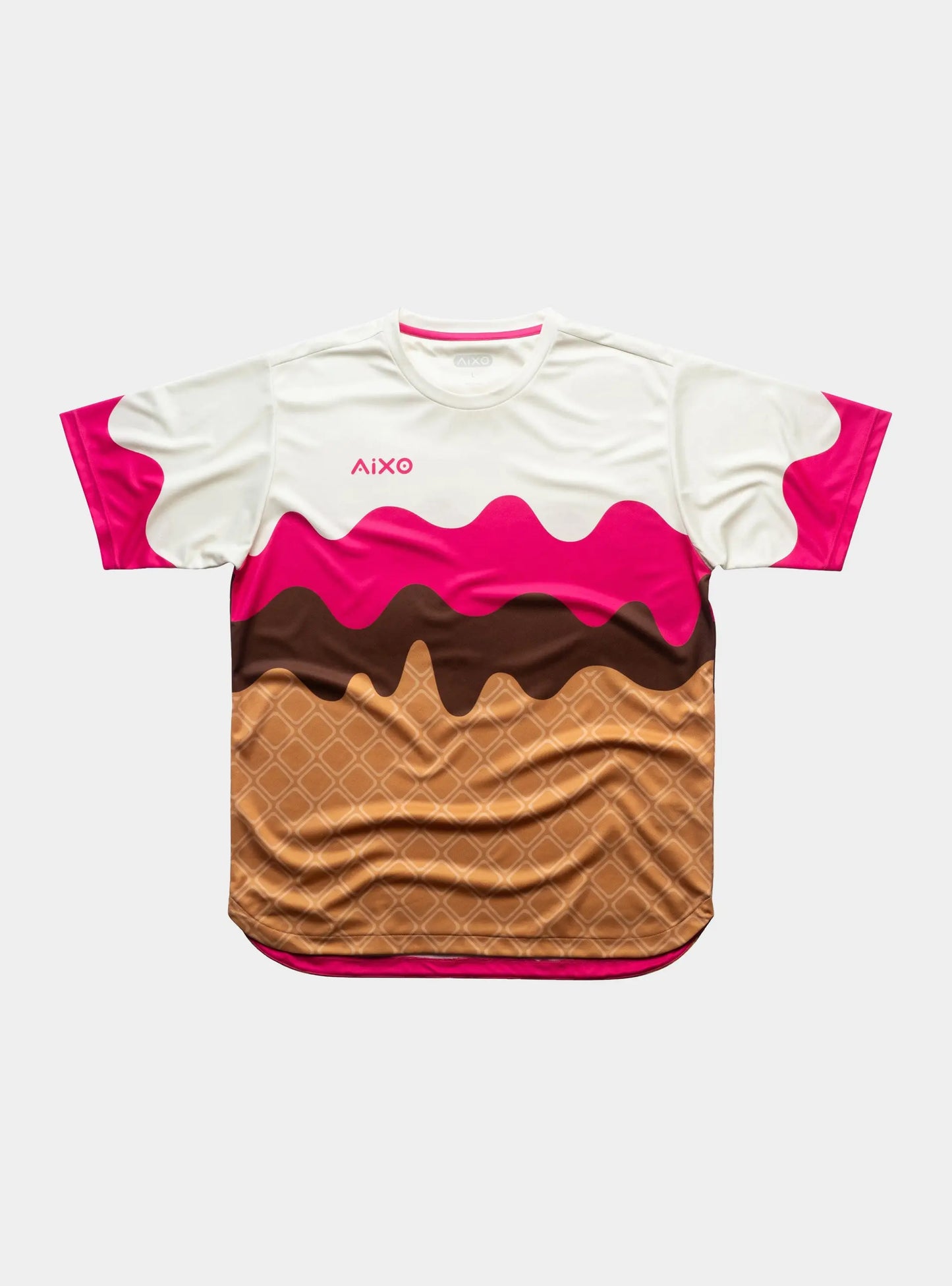 Aixo Sundae Mens T Shirt Vanilla Raspberry Chocolate Central Sports UK
