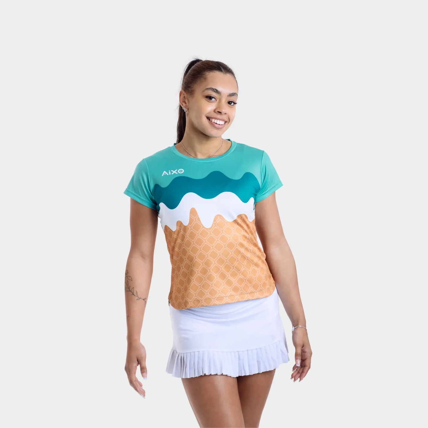 Aixo Sundae Womens T Shirt Mint Delight Central Sports UK