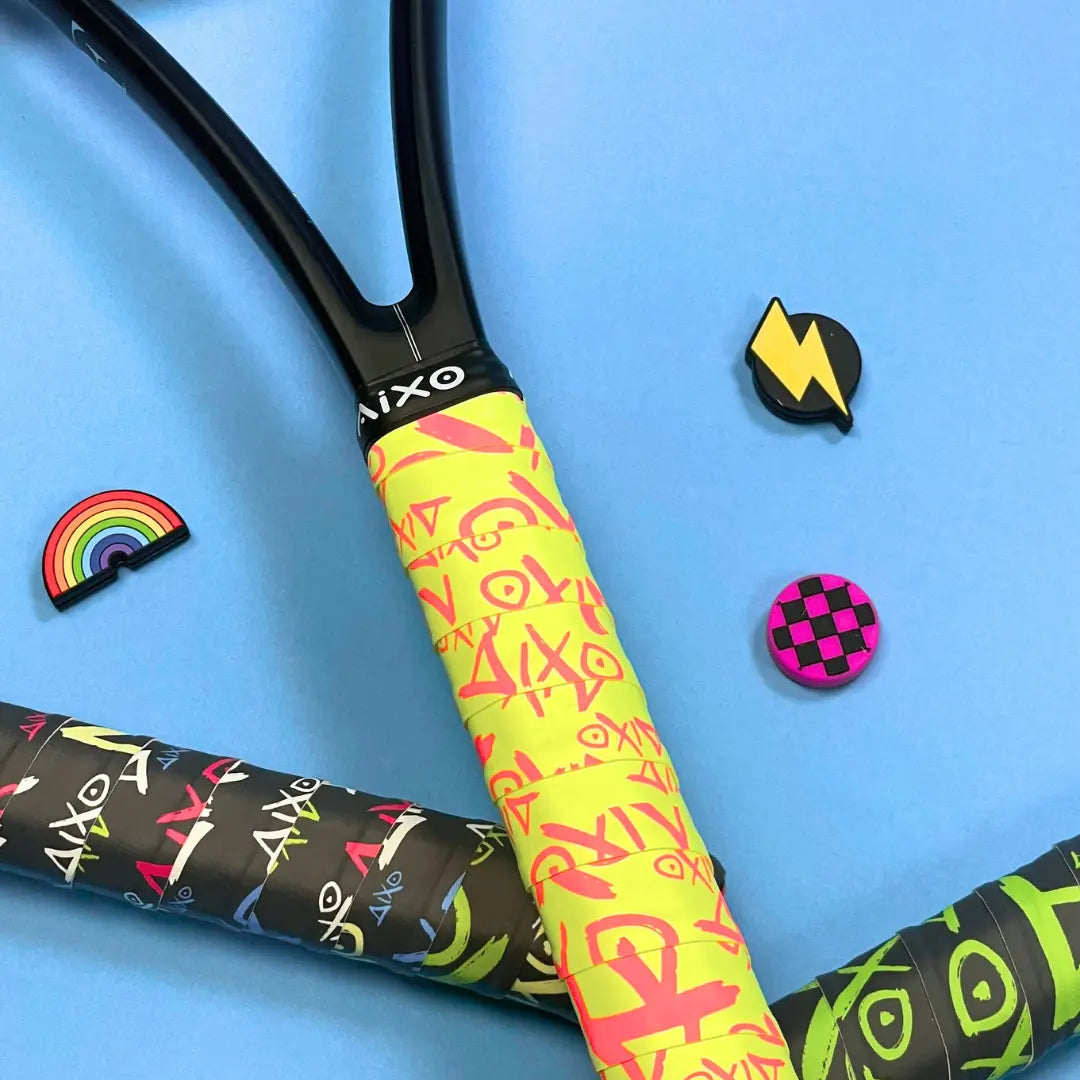 Aixo Tag Tacky Overgrip Multicolour Central Sports UK