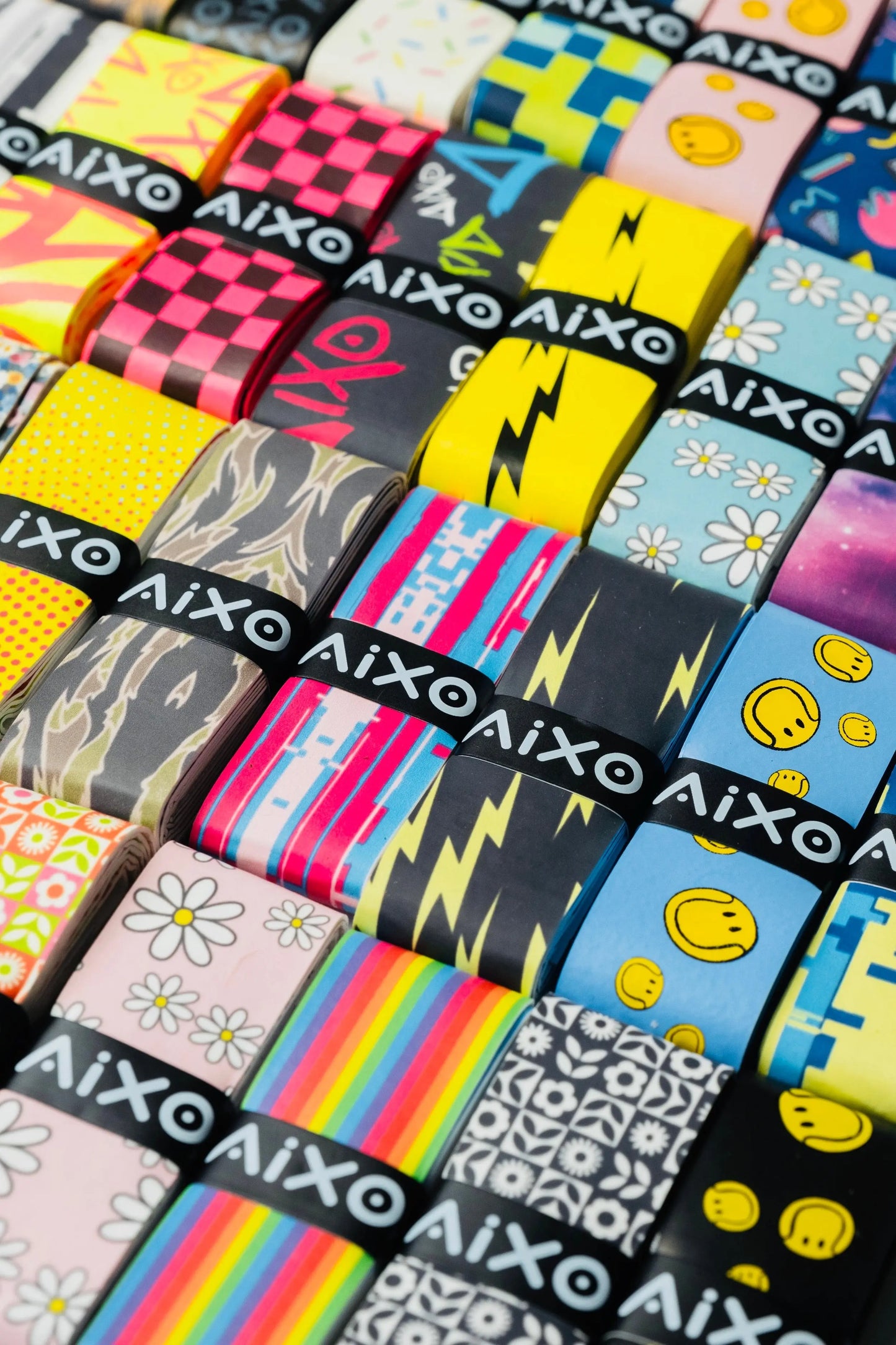 Aixo Tag Tacky Overgrip Multicolour Central Sports UK