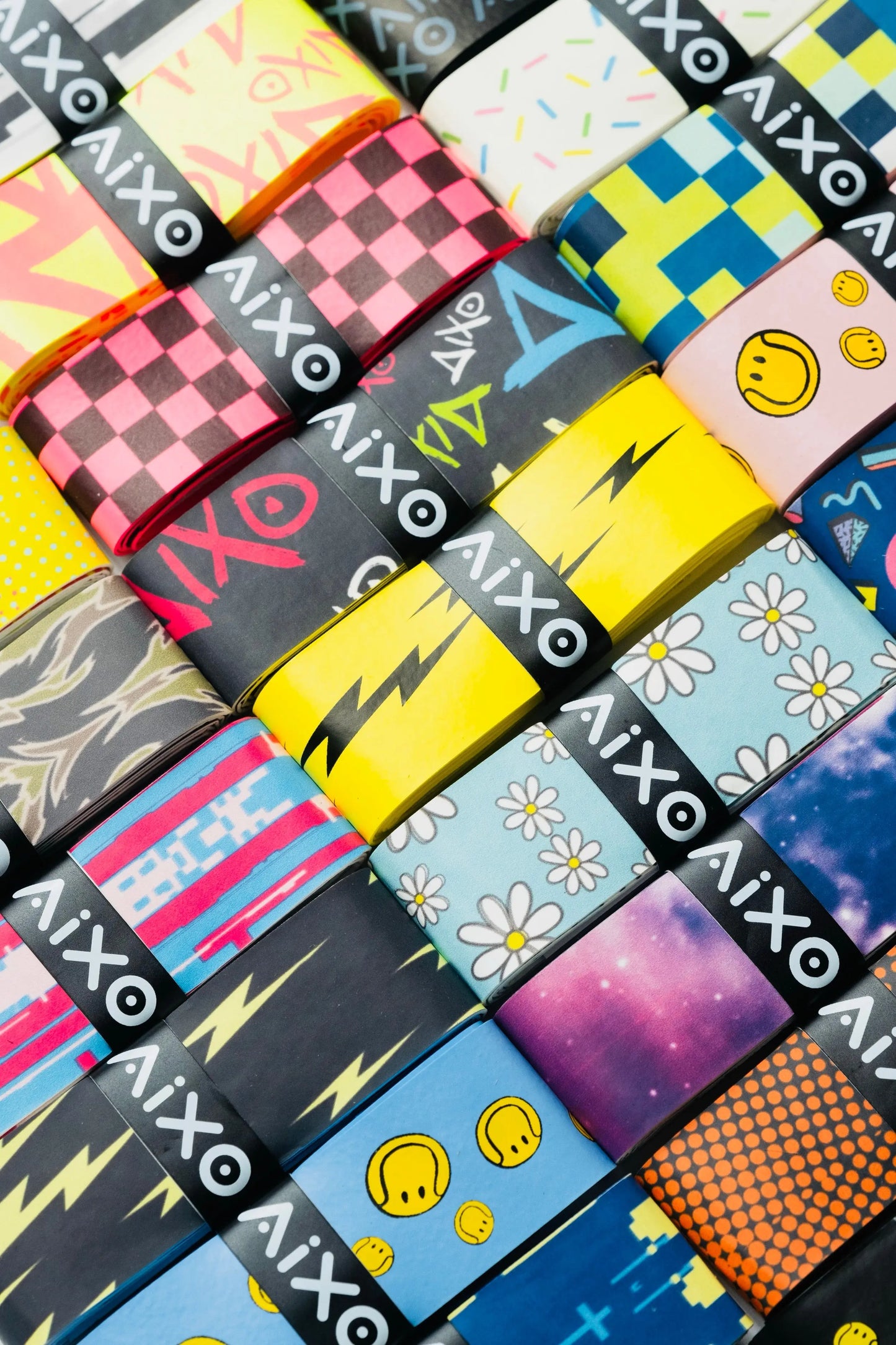 Aixo Tag Tacky Overgrip Multicolour Central Sports UK