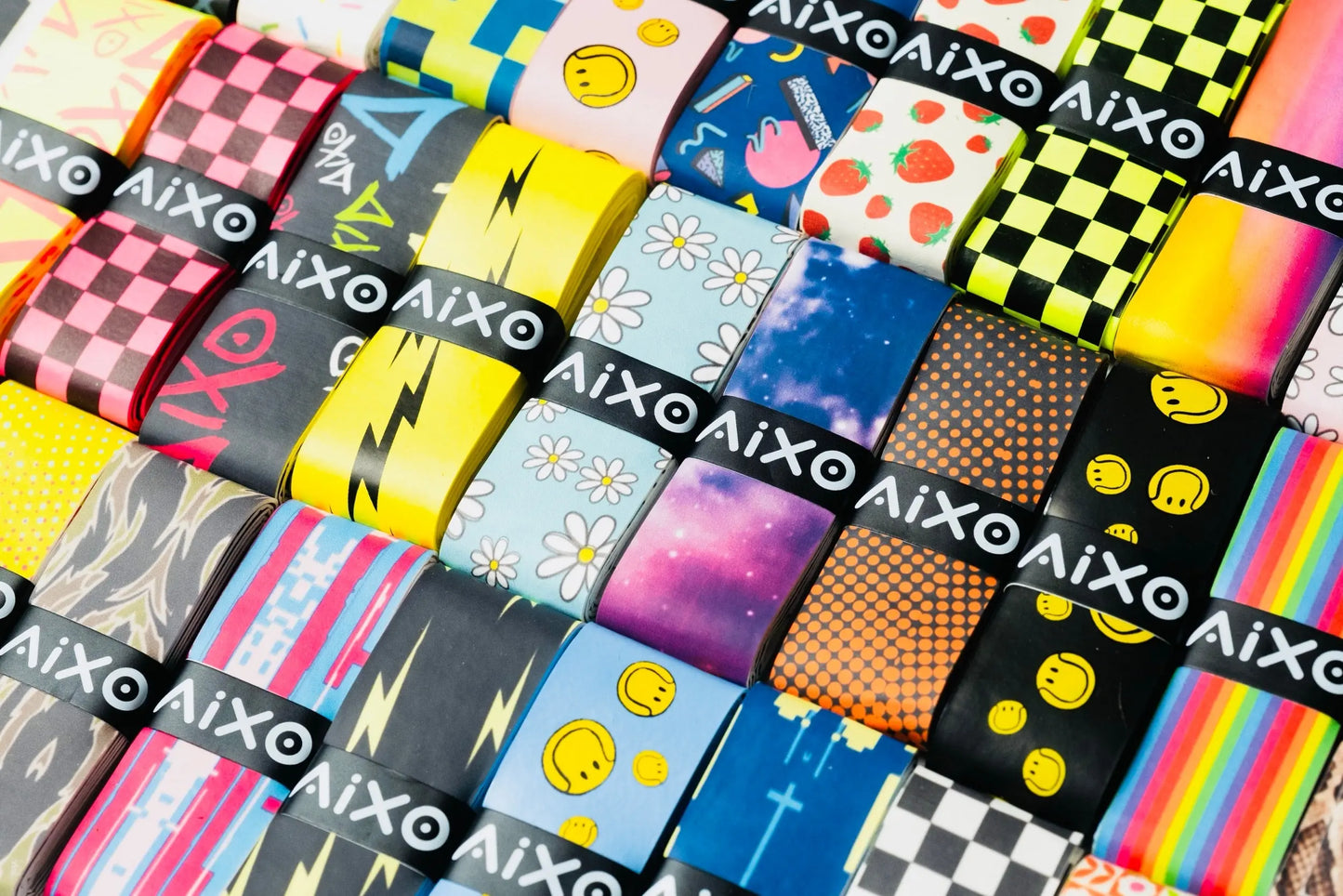 Aixo Tag Tacky Overgrip Multicolour Central Sports UK