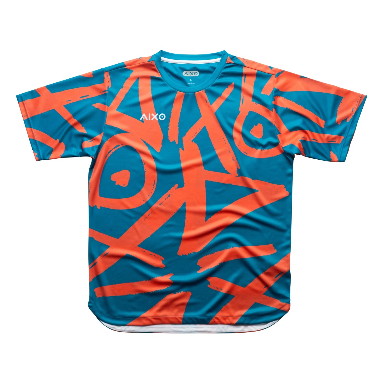Aixo Tagged Mens T Shirt Lime Central Sports UK