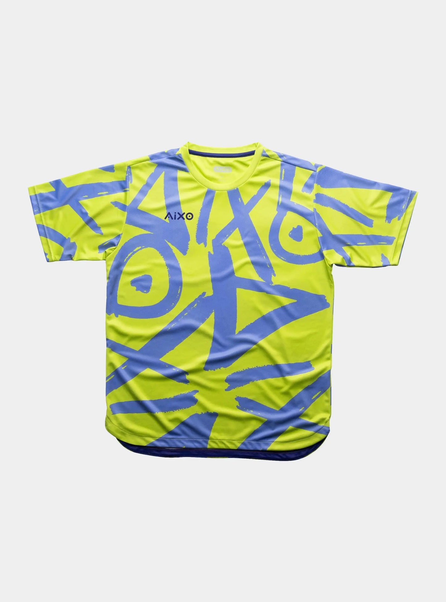 Aixo Tagged Mens T Shirt Lime Central Sports UK