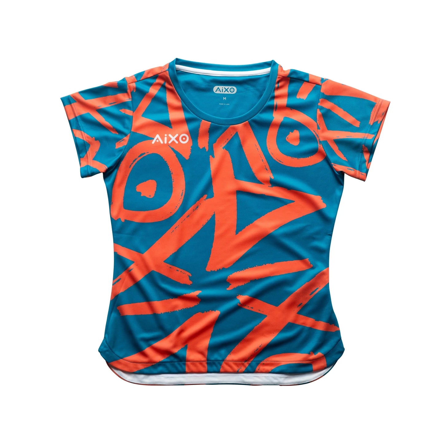 Aixo Tagged Womens T Shirt Lime Central Sports UK
