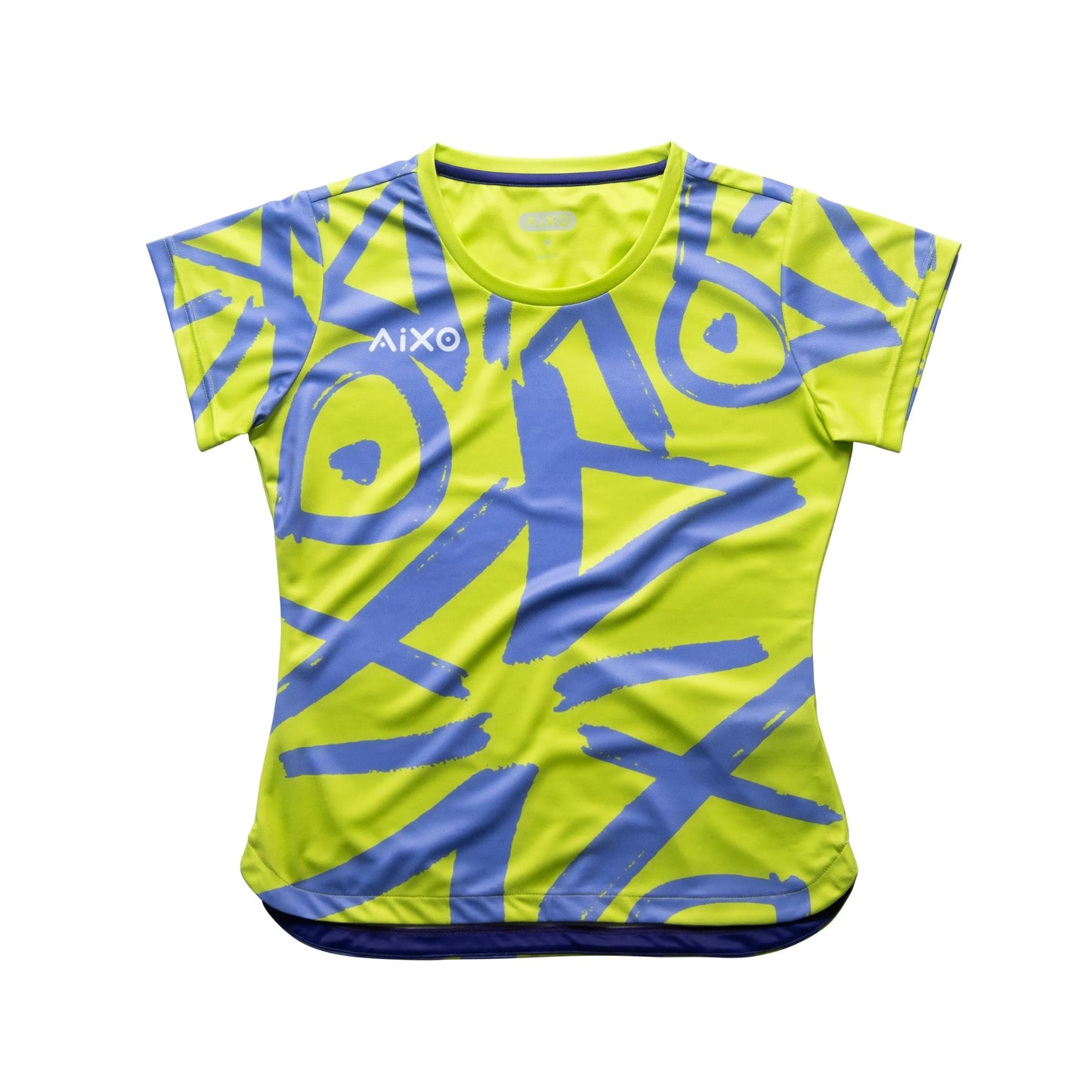 Aixo Tagged Womens T Shirt Teal Central Sports UK