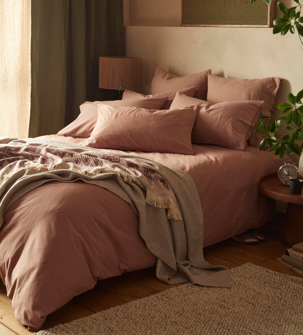 Albie Stripe Brushed 100% Organic Cotton Duvet Cover - The Secret Linen Store