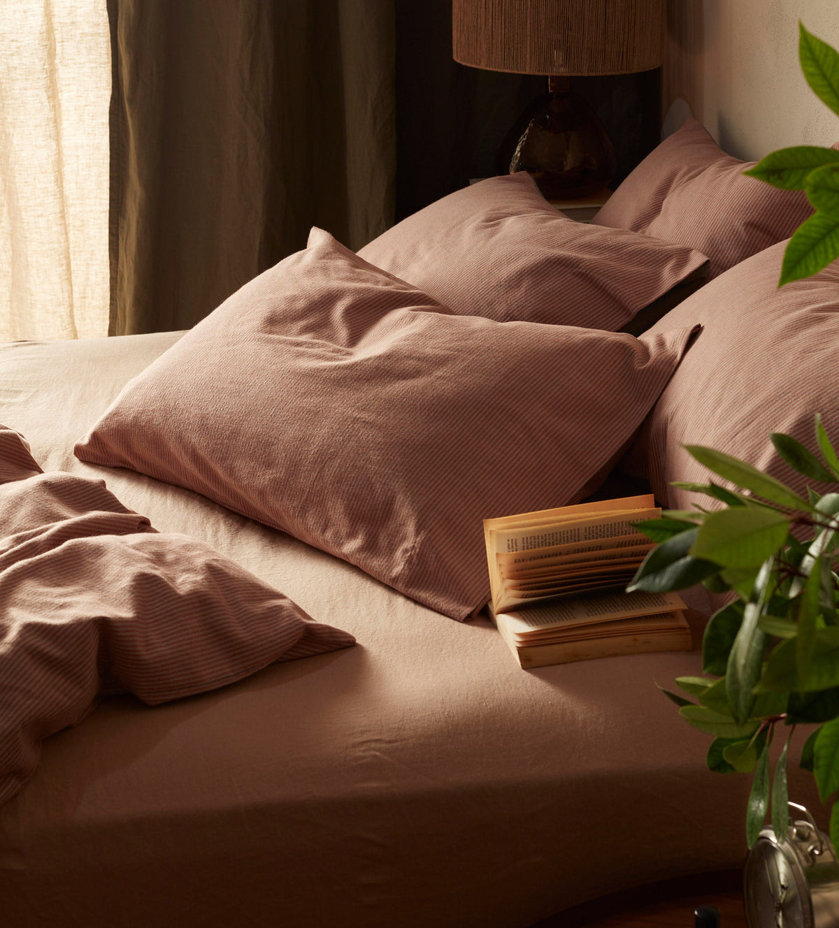 Albie Stripe Brushed 100% Organic Cotton Pillowcase - The Secret Linen Store