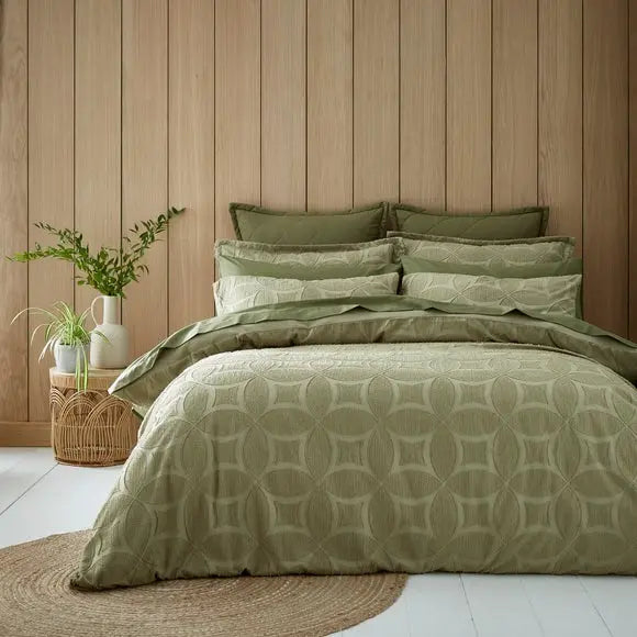 Alda Textured Duvet Cover and Pillowcase Set Dunelm