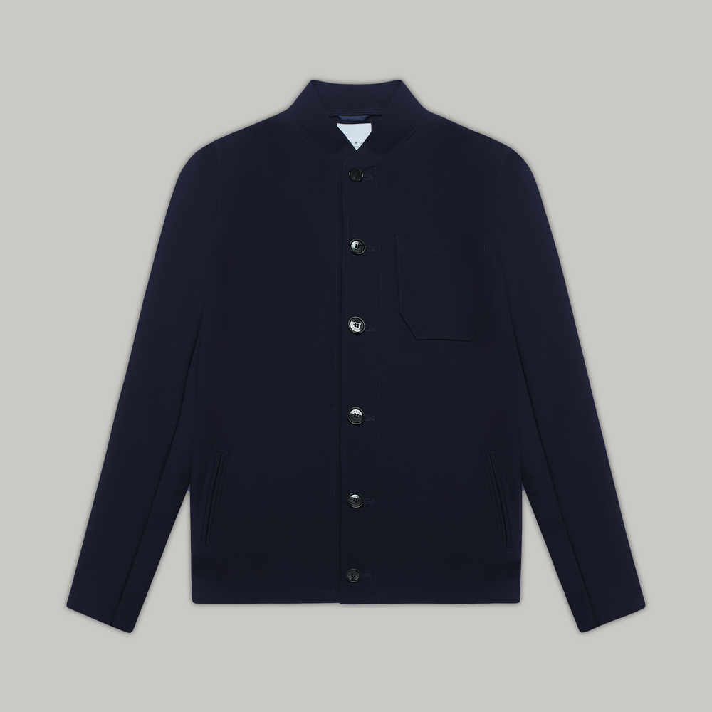 Aldgate Unlined Shacket - Navy Dx Wear London