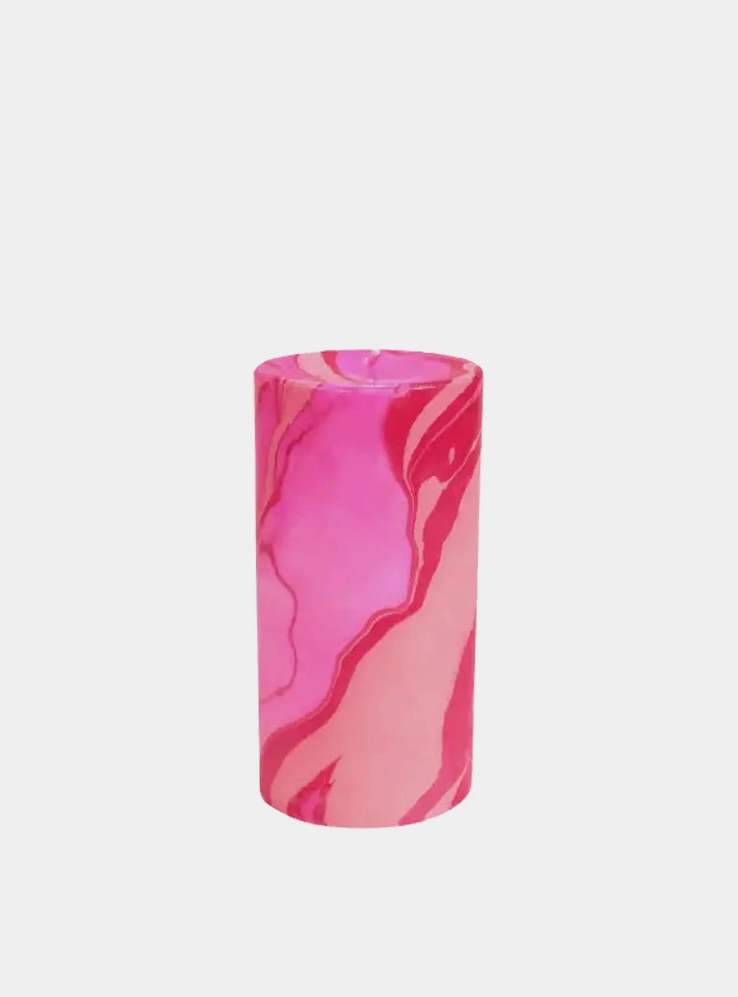 All the Pinks Marbled Pillar Candle Lords Fragrance House
