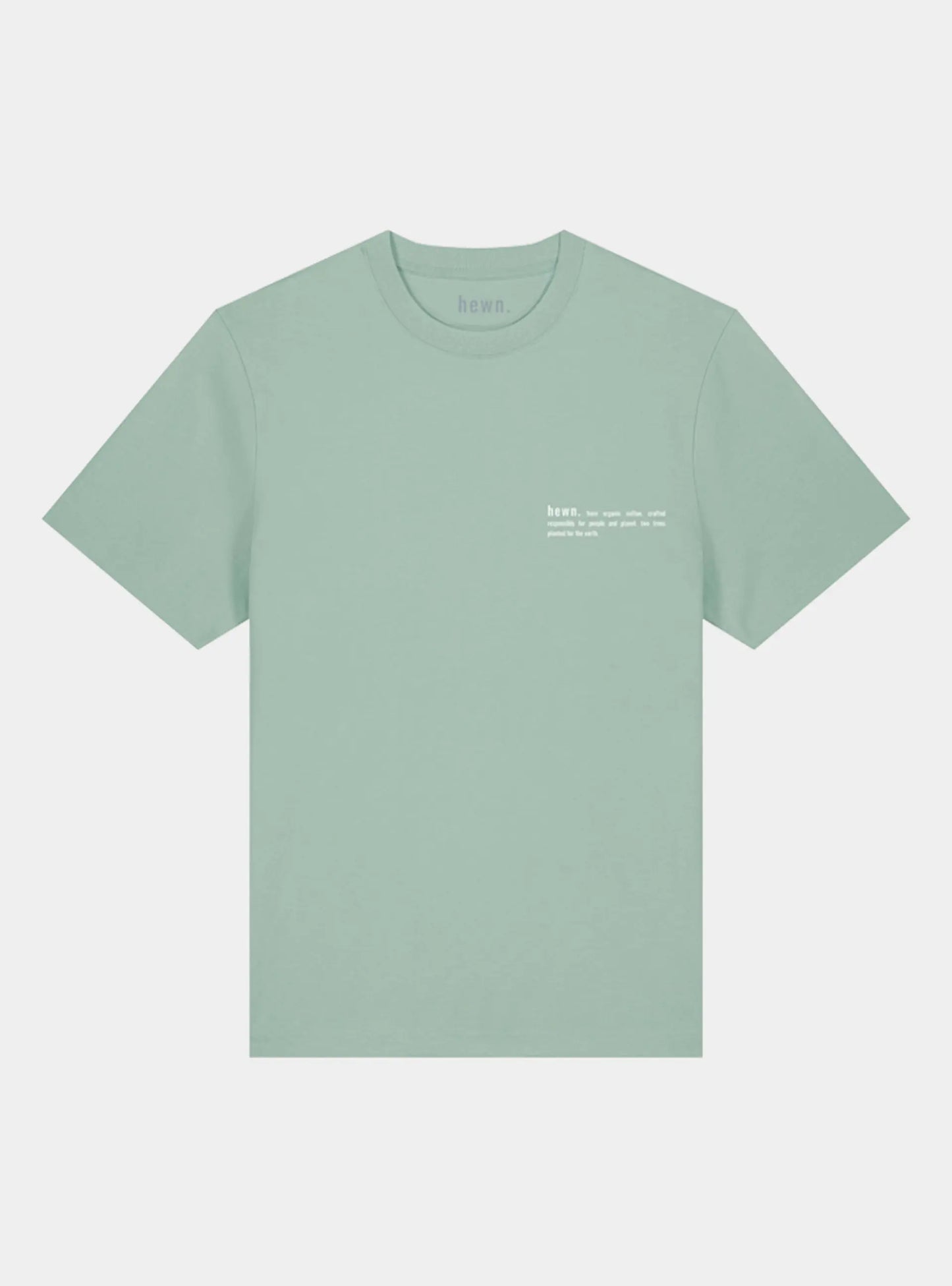 Aloe Green Womens Organic Cotton Fitted T-Shirt hewn.