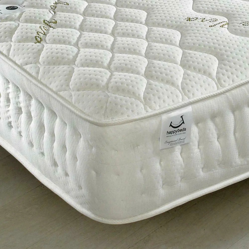 Aloe Vera 1500 Pocket Sprung Memory and Reflex Foam Mattress Happy Beds