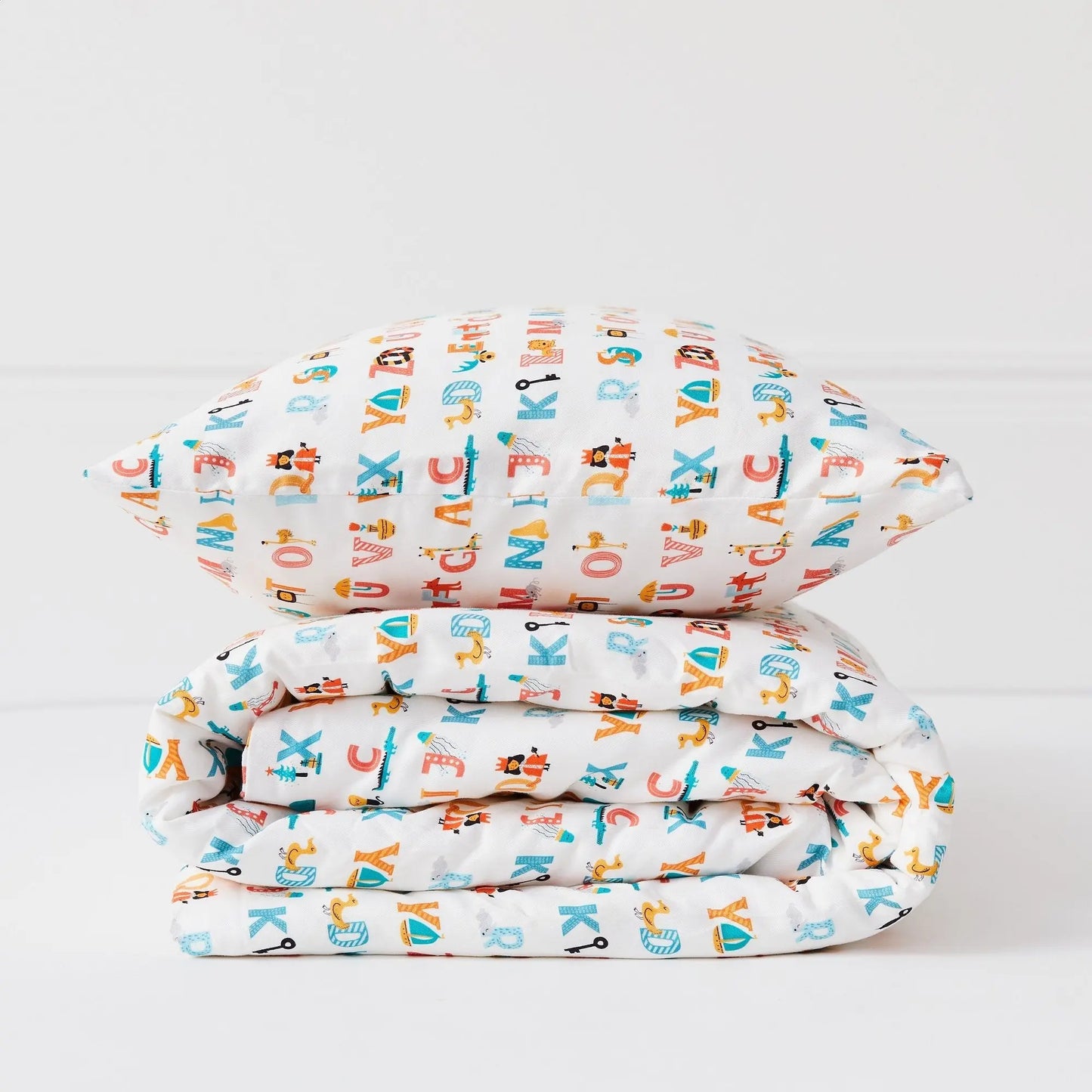 Alphabet Organic Cotton Duvet Cover & Pillowcase Kabode