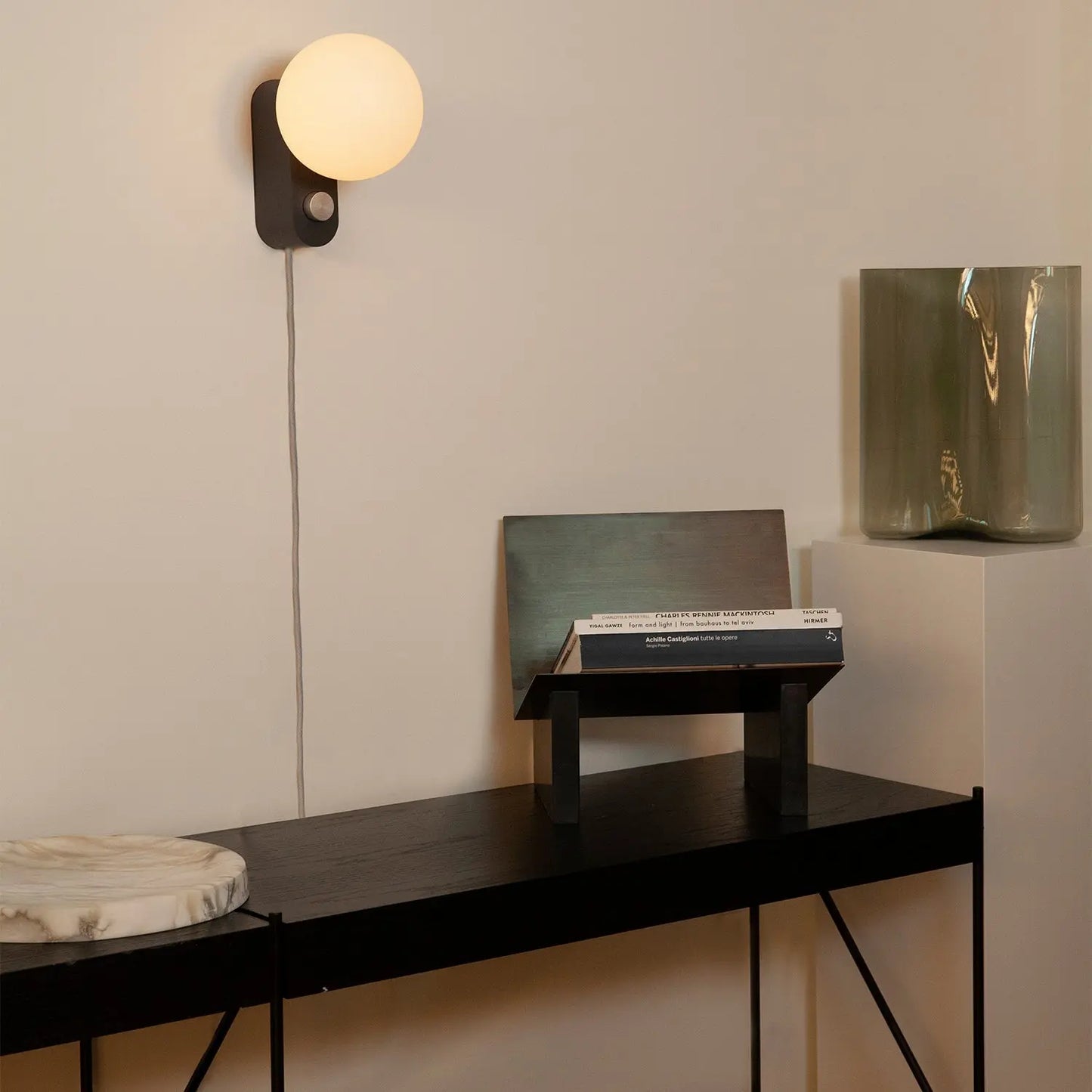 Alumina Multi-Use Lamp in Charcoal Tala
