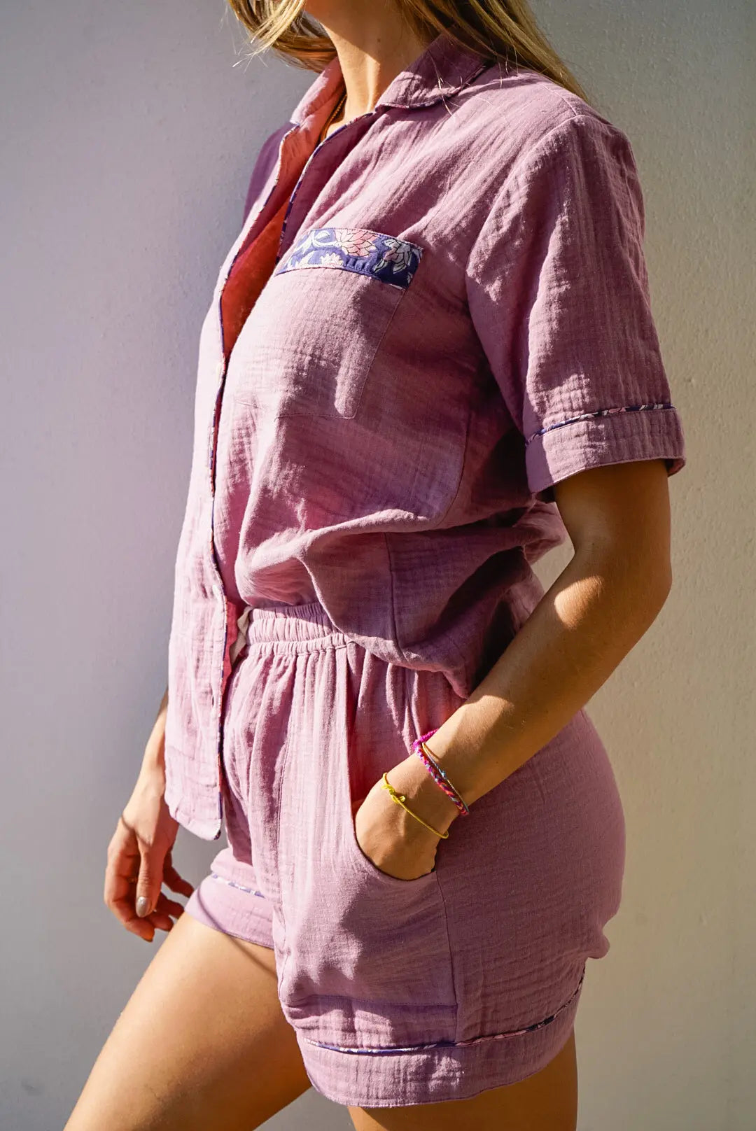 Amala Pyjama Shorts Set Naree Clothing