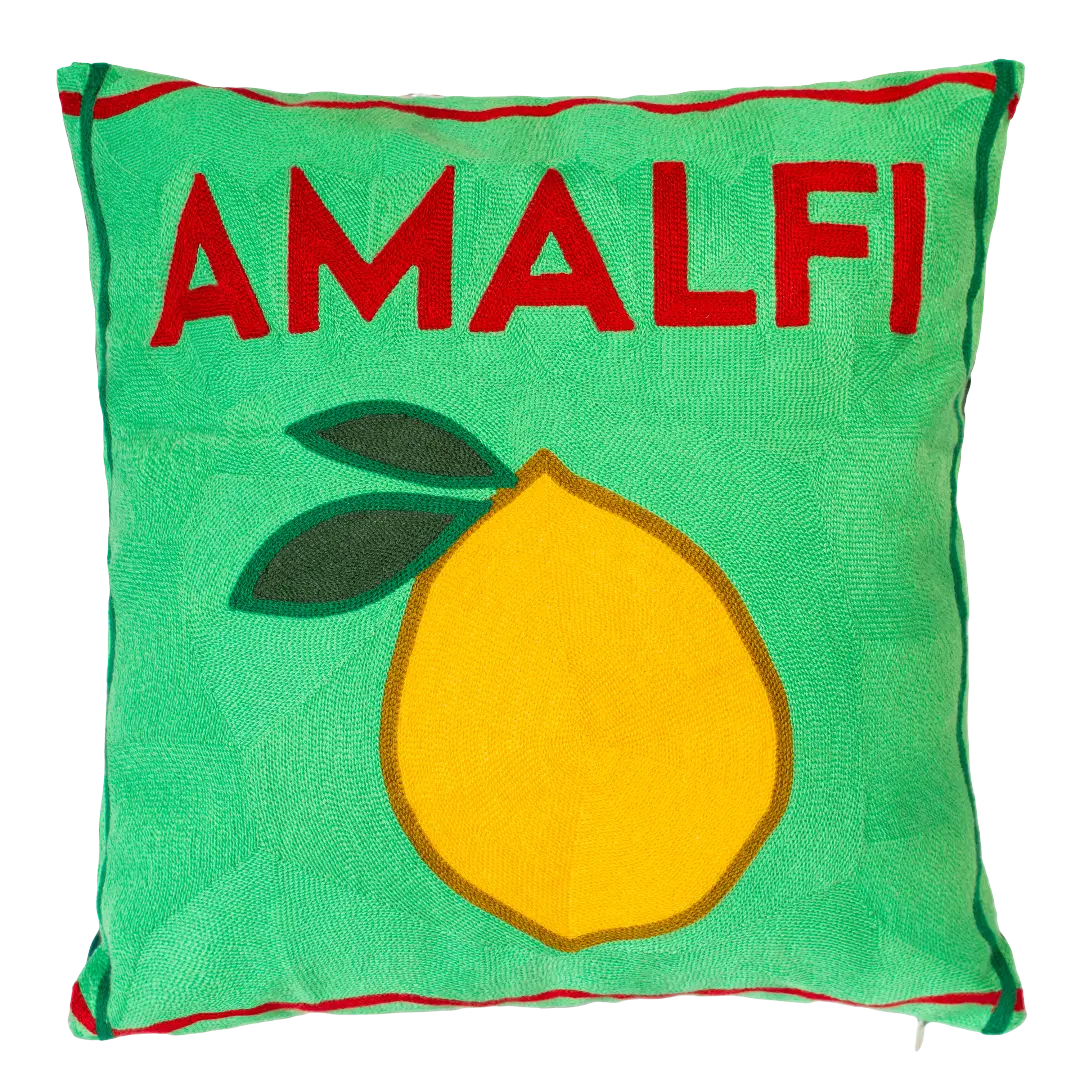 Amalfi Needlepoint Cushion The Pillow Drop