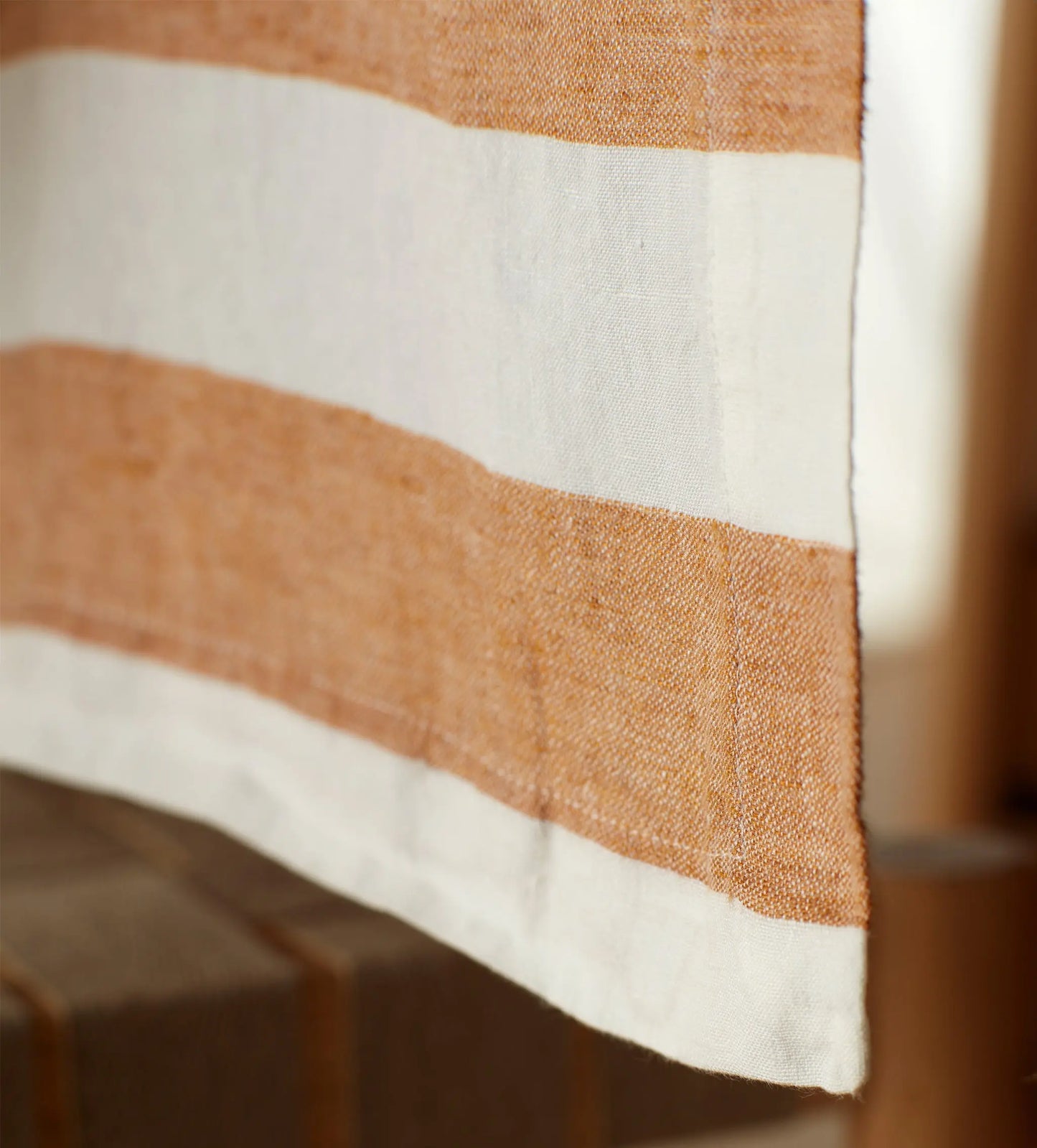 Amber Cora 100% Linen Table Runner The Secret Linen Store