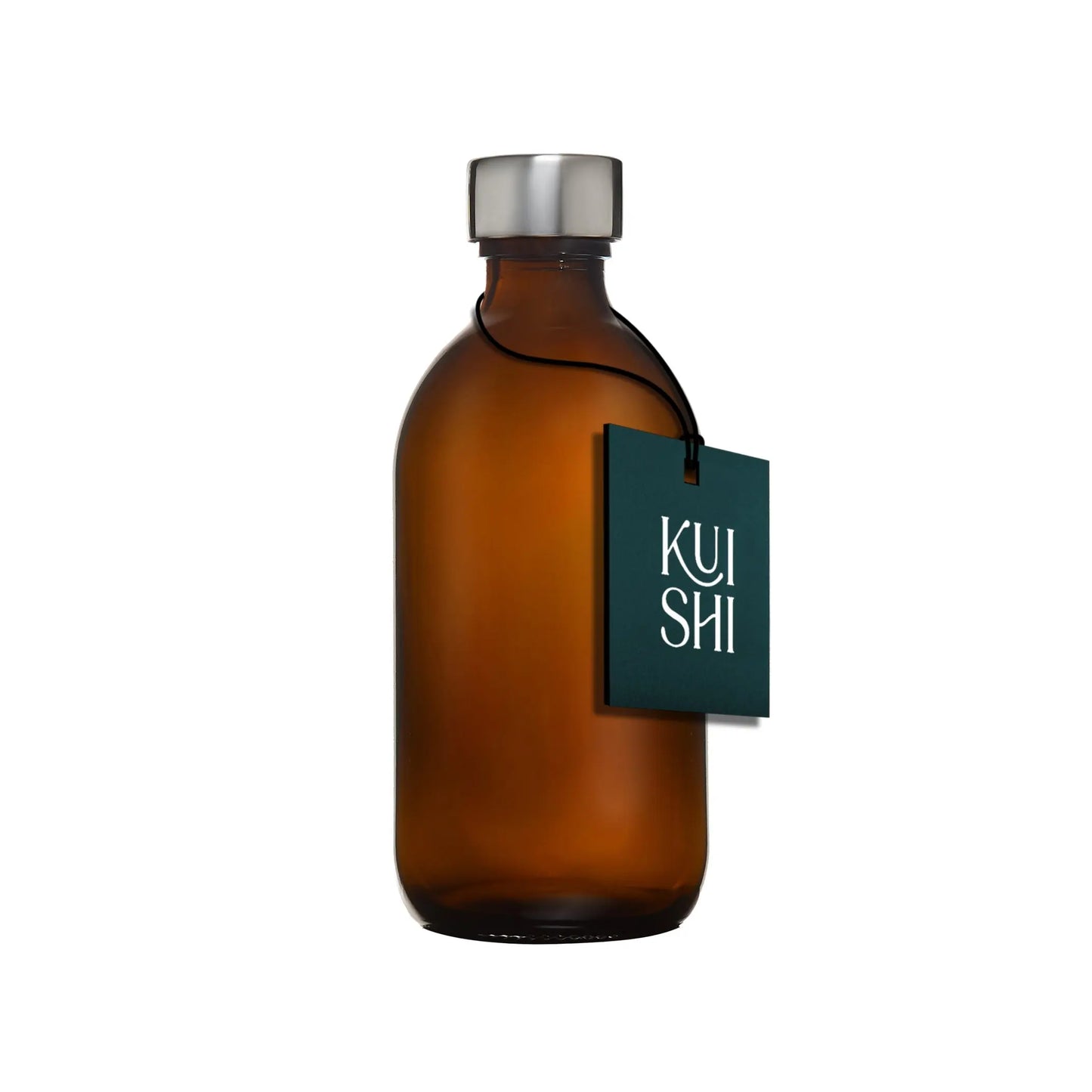 Amber Glass Bottle and Metal Cap Kuishi