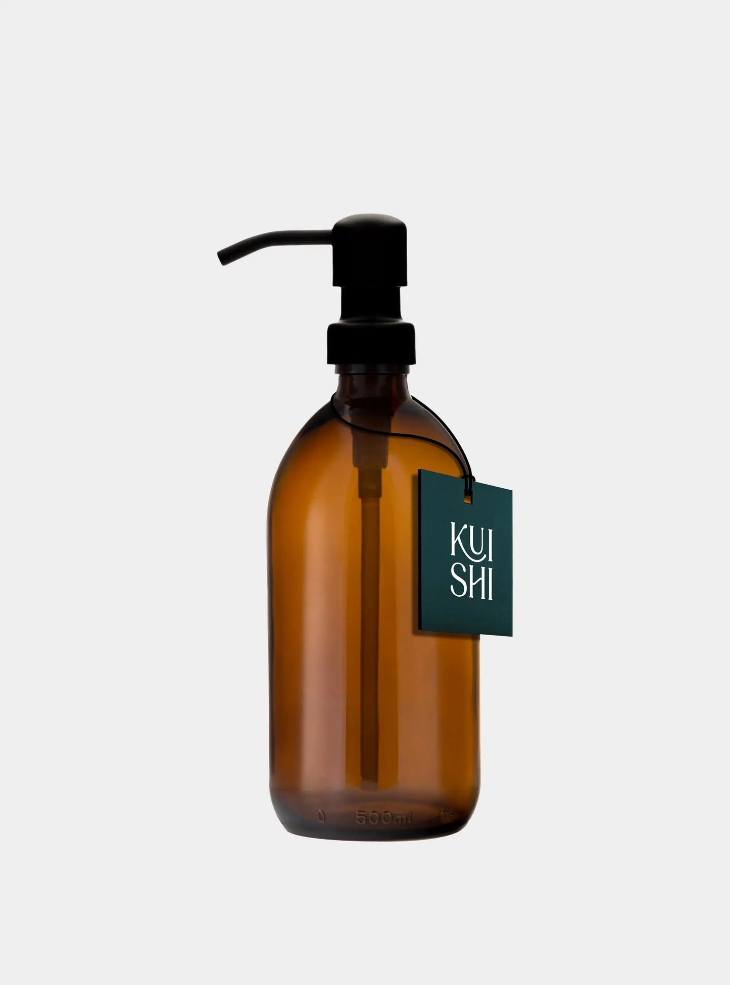 Amber Glass Dispenser Stainless Steel Pump Kuishi