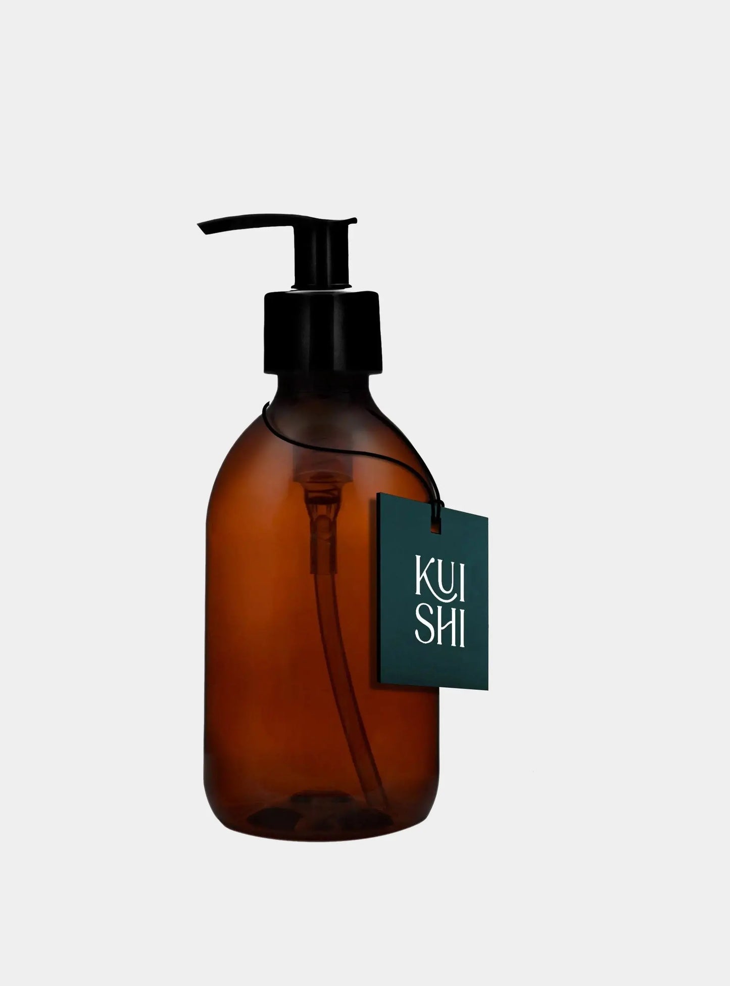 Amber Plastic Pump Bottle Kuishi