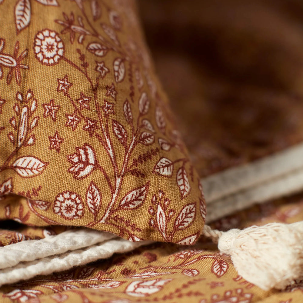 Anika Floral 100% Cotton Cushion Cover The Secret Linen Store