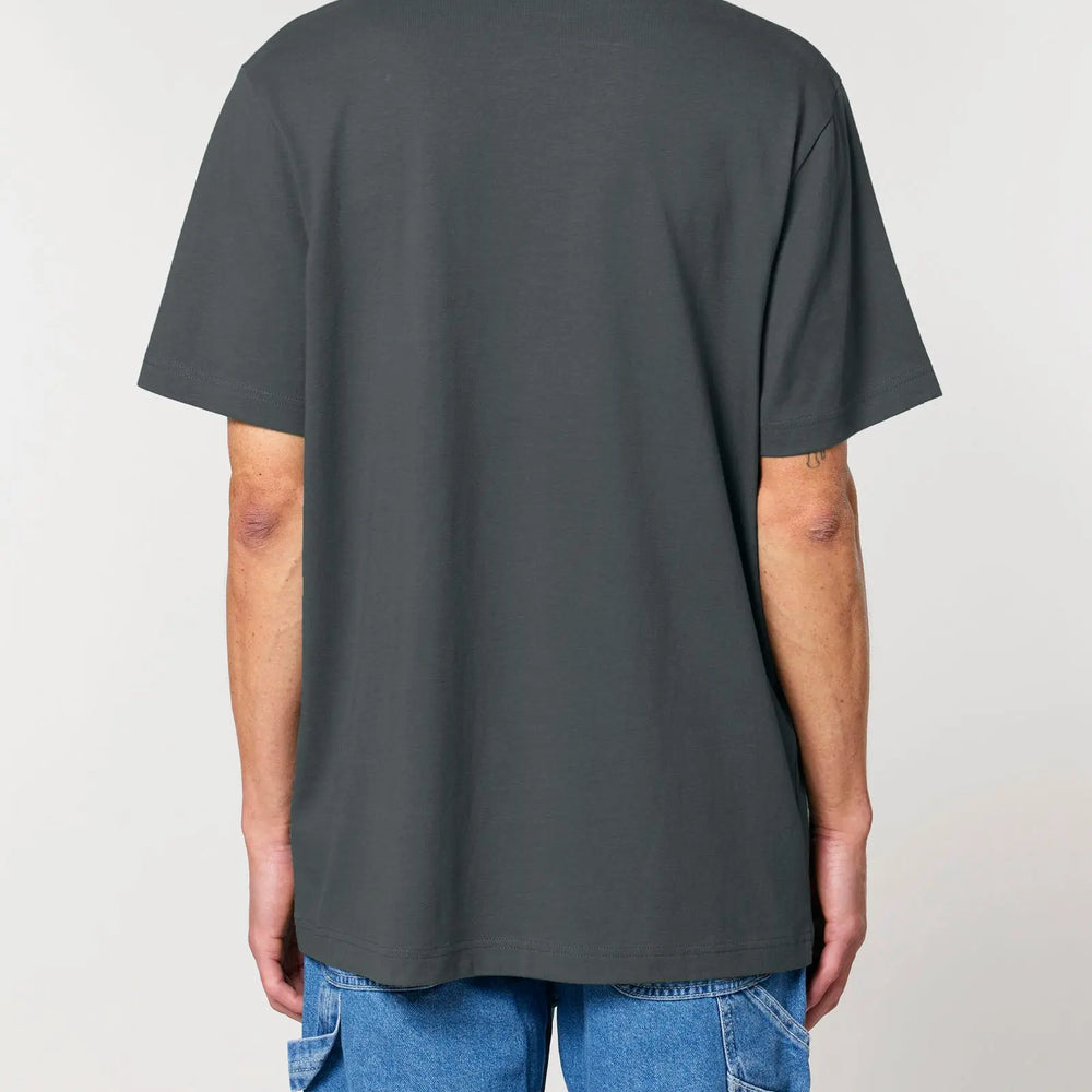 Anthracite Unisex Organic Cotton Relaxed-Fit T-Shirt hewn.