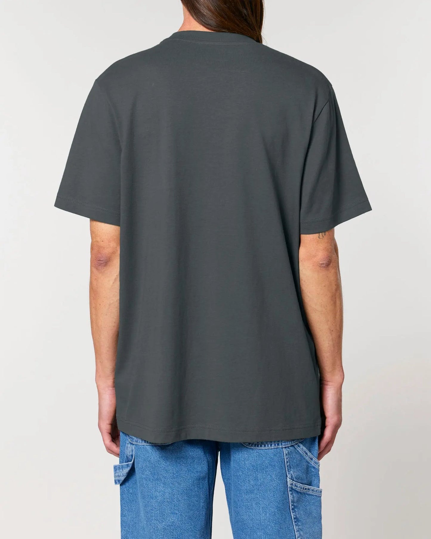 Anthracite Unisex Organic Cotton Relaxed-Fit T-Shirt hewn.