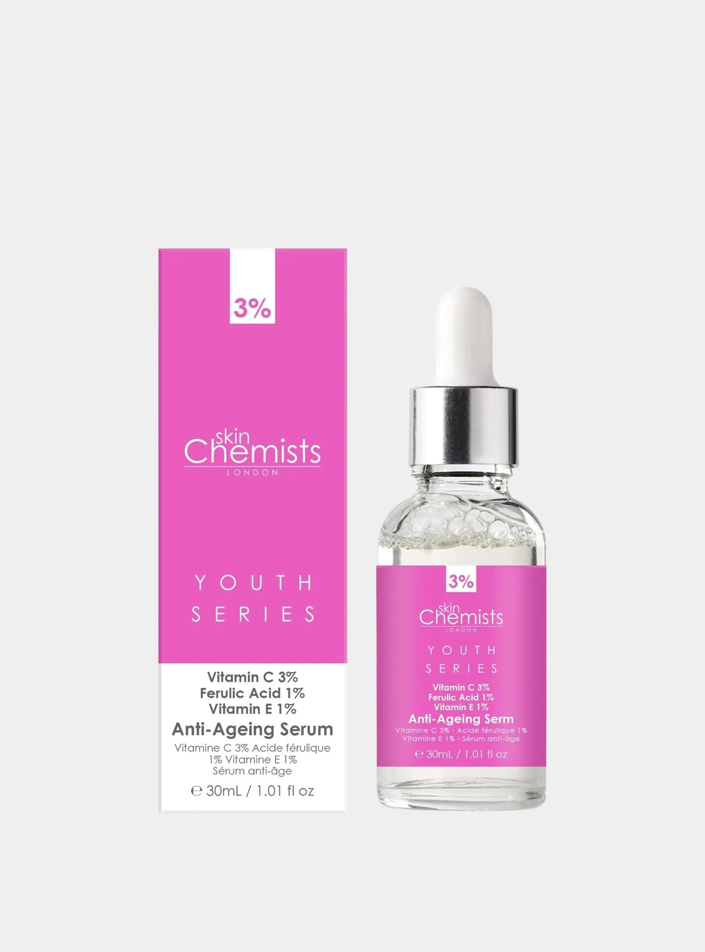 Anti-Ageing Serum Vitamin C 3%, Ferulic Acid 1%, Vitamin E 1% 30ml skinChemists