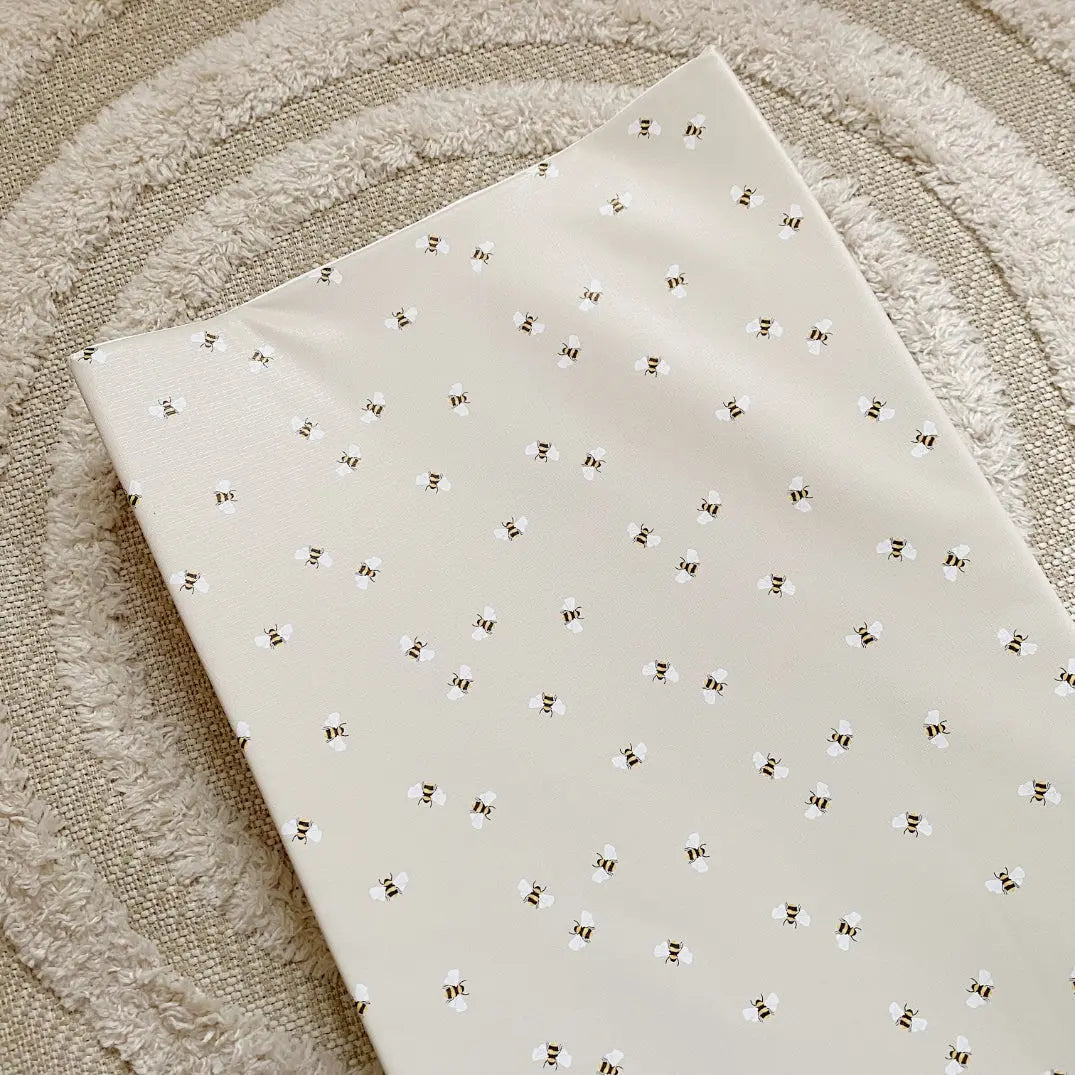 Anti-Roll Wedge Changing Mat - Bee Print Bobbin and Bumble