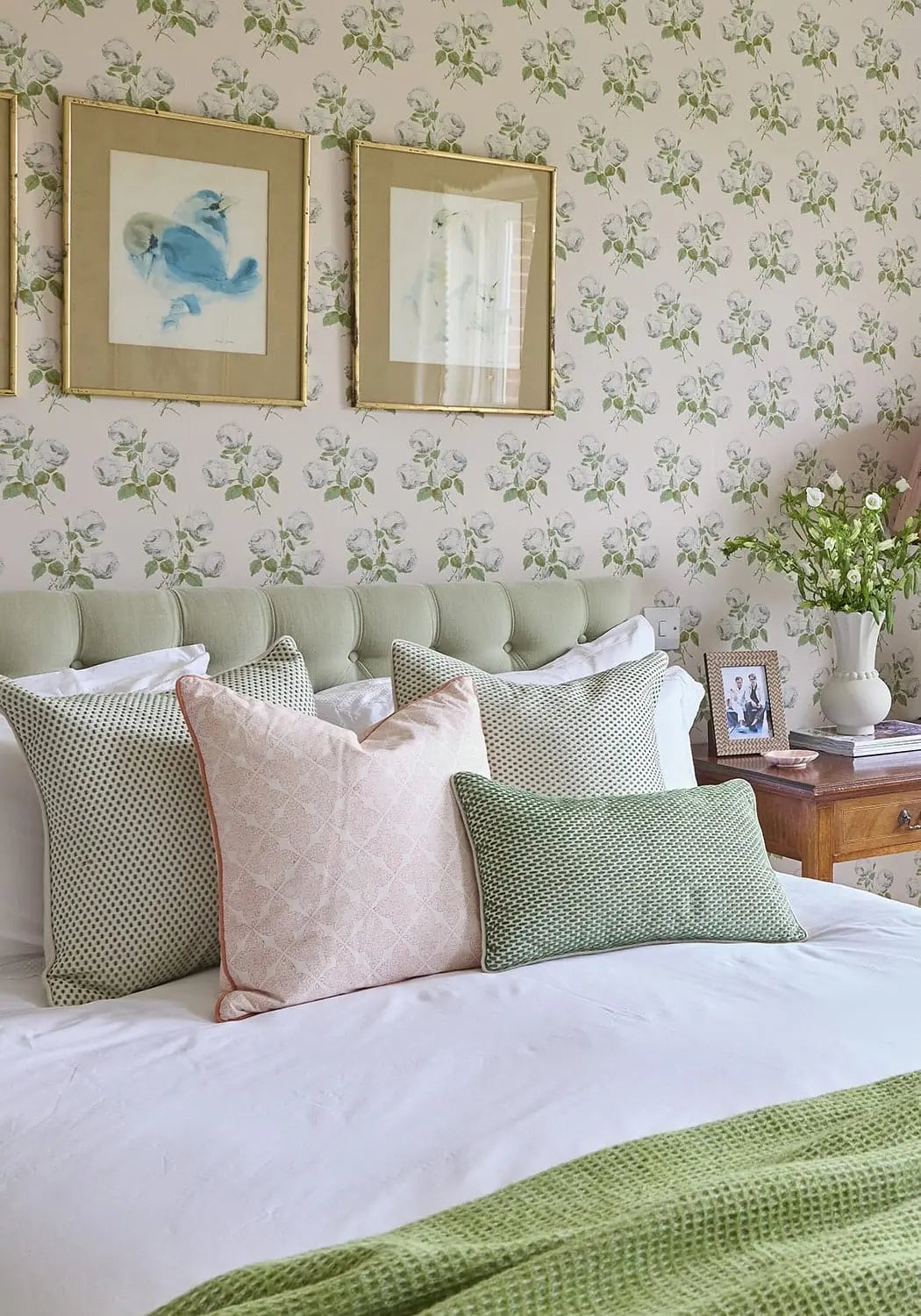 Antonia Blush Trellis Cushion Cover Casa by Josephine Jenno