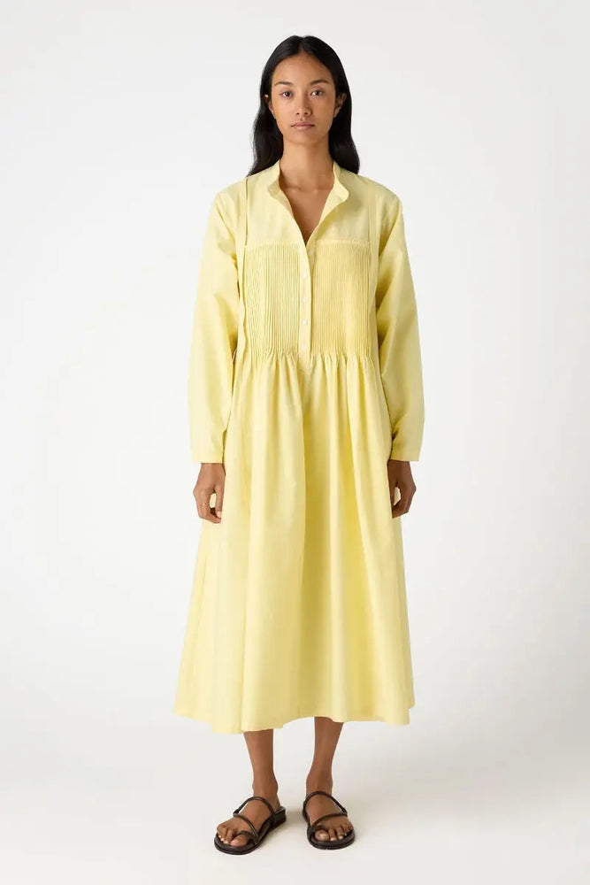 Apple Smock Dress - Yellow Bamford