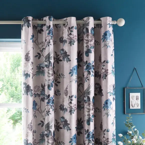 Appletree Heritage Windsford Velvet Eyelet Curtains Dunelm