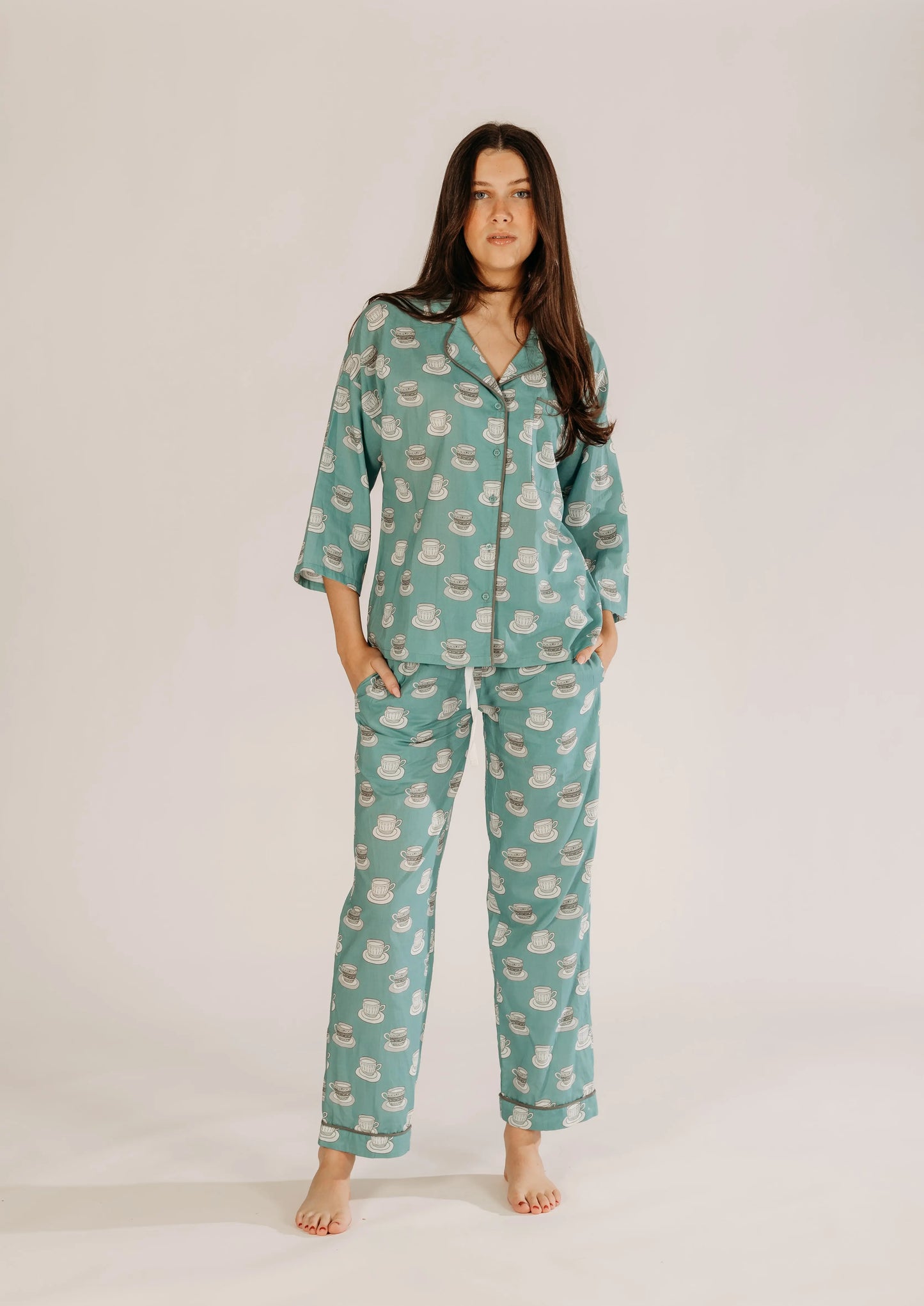 Aqua Chai Women's Organic Cotton Pyjamas Naree Clothing