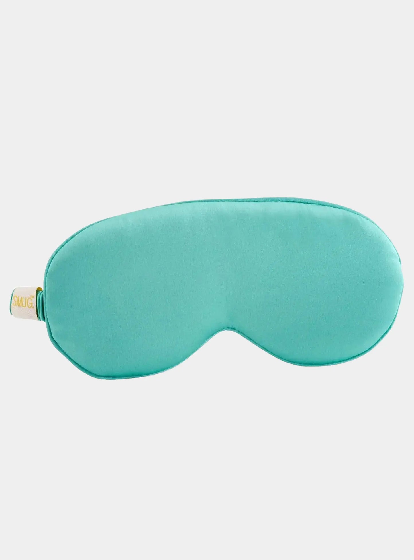 Aqua Cloud Padded Satin Sleep Mask SMUG