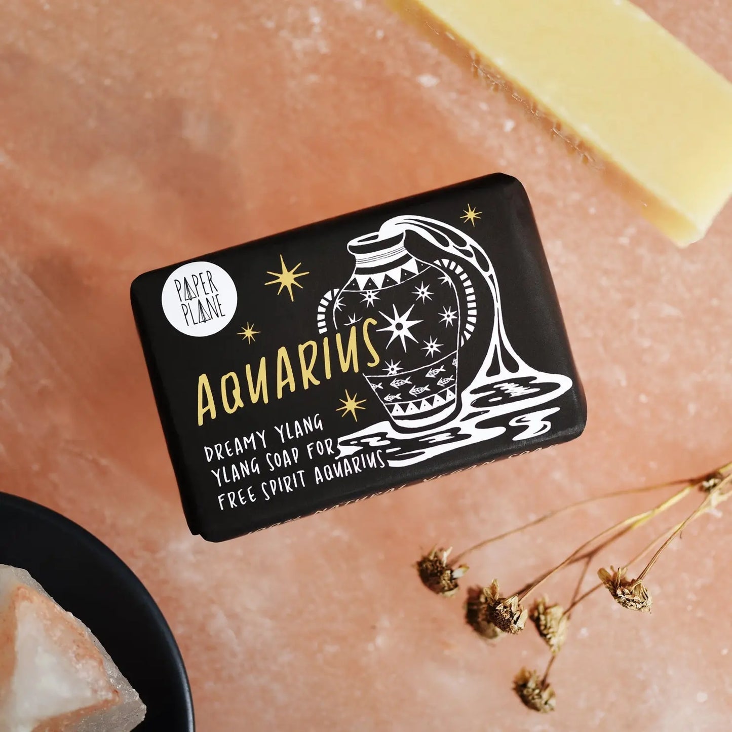 Aquarius Star Sign Zodiac Bar - Natural and Vegan Horoscope Soap Paper Plane