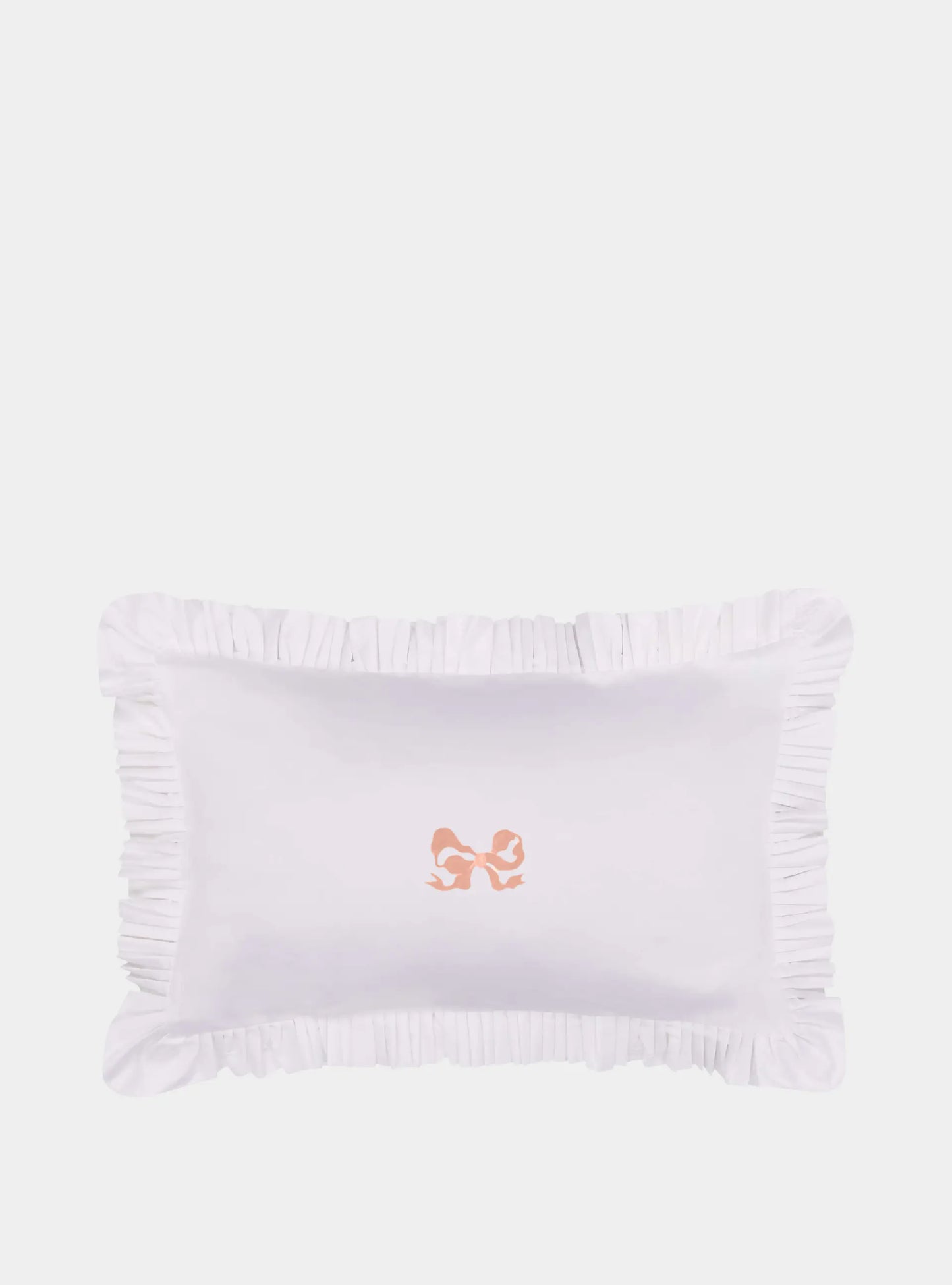 Arabella Bow Ruffle frill Pillow Case Pair Sukun: Luxurious bedding and homeware.